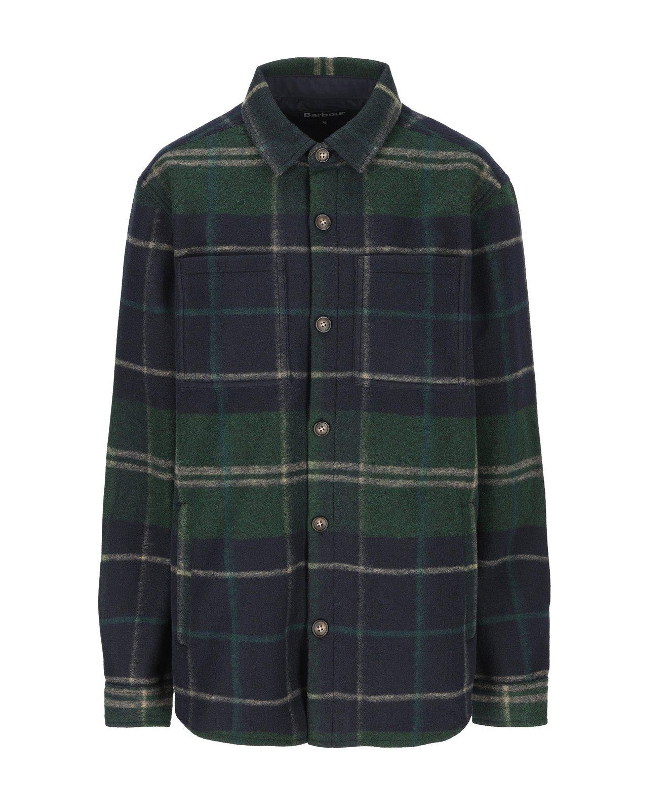 BARBOUR CHECKED LONG-SLEEVED OVERSHIRT 