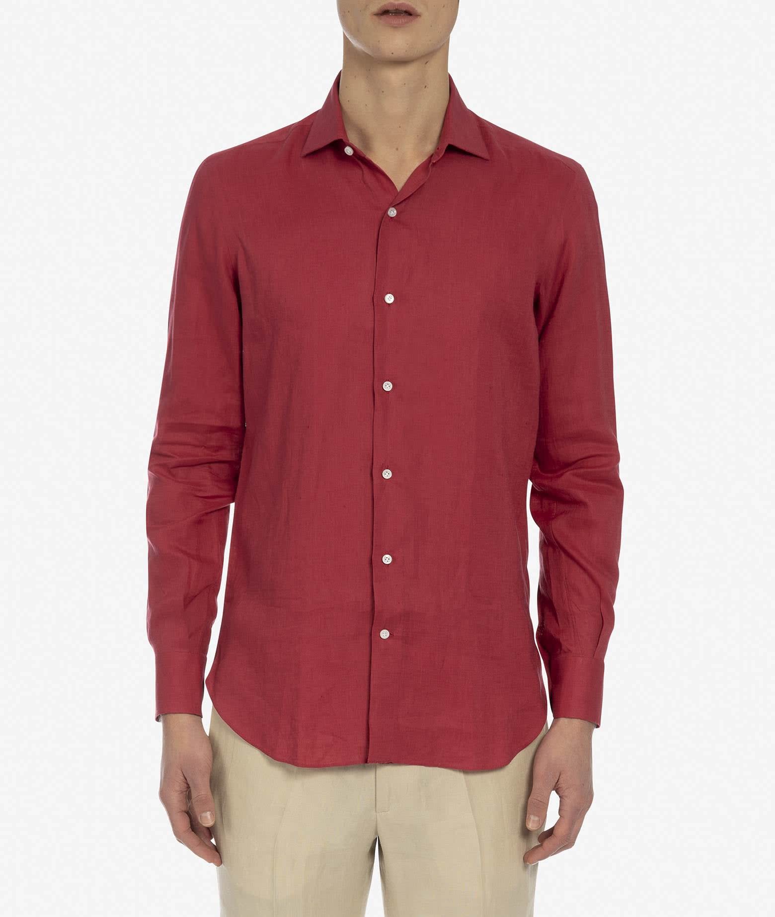 Larusmiani Amalfi Shirt Shirt In Red