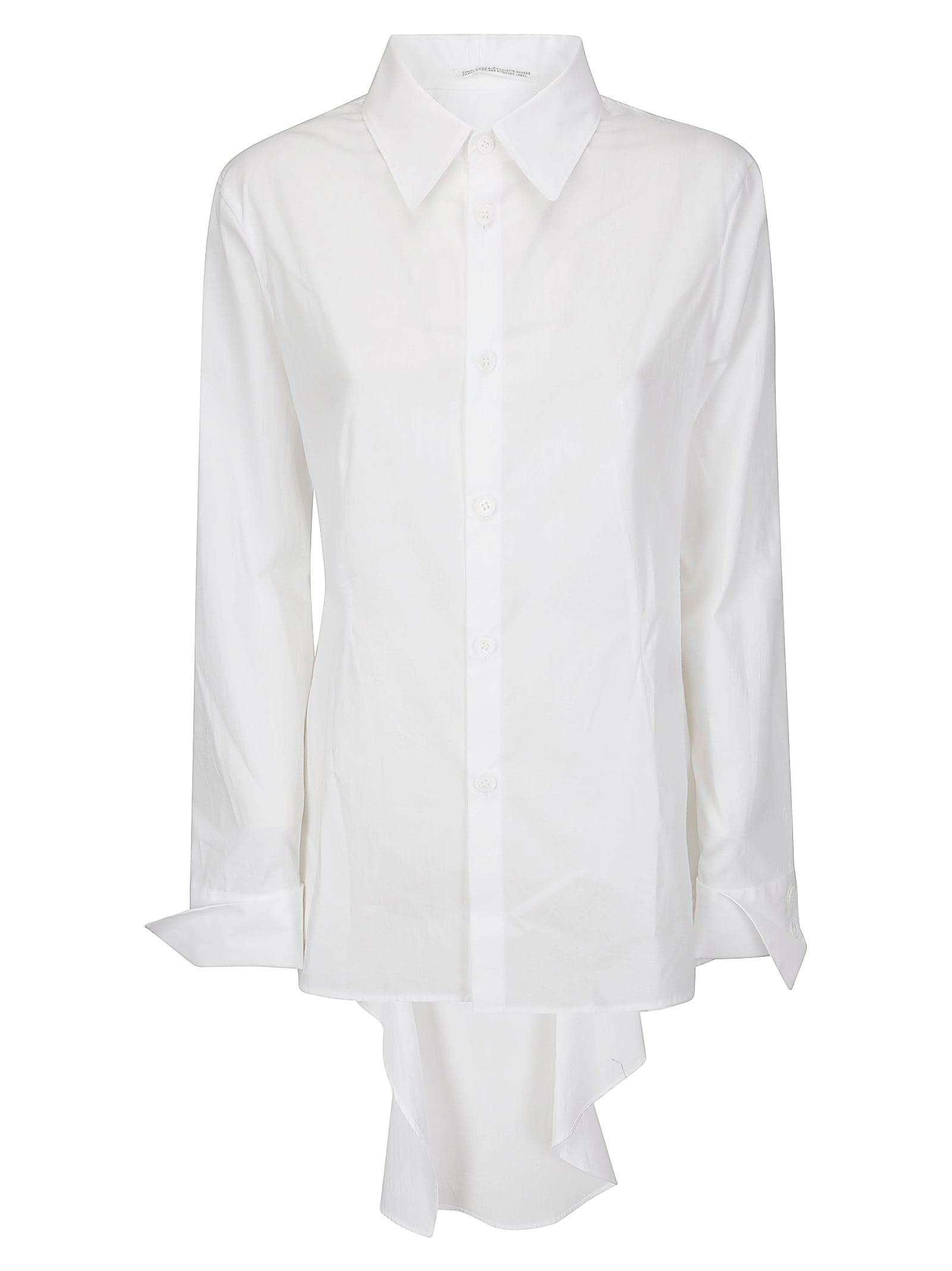 Shop Yohji Yamamoto Sailor Cutting Blouse In Off White