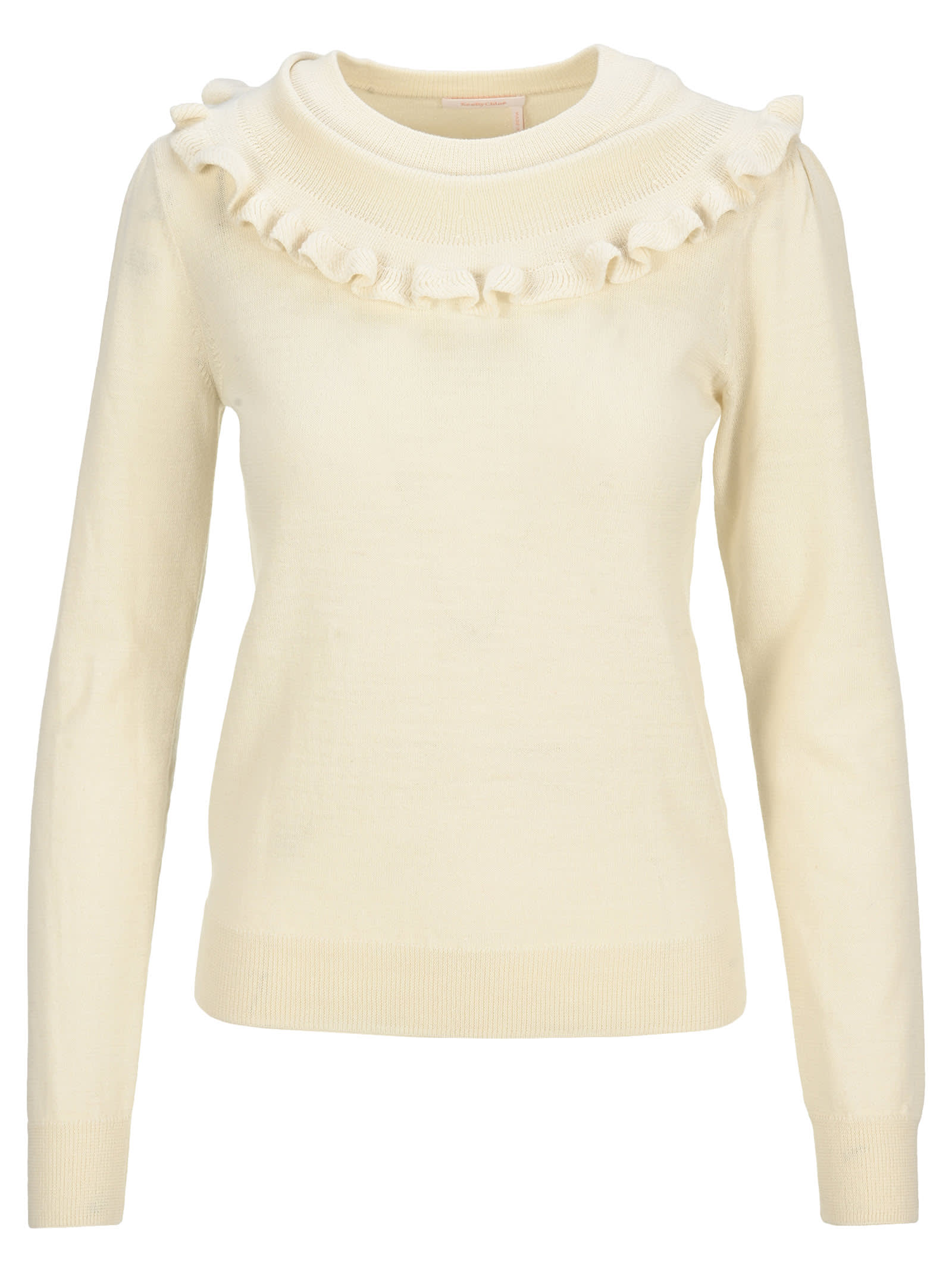 See by Chloé See By Chloe Ruffled-collar Knit Jumper