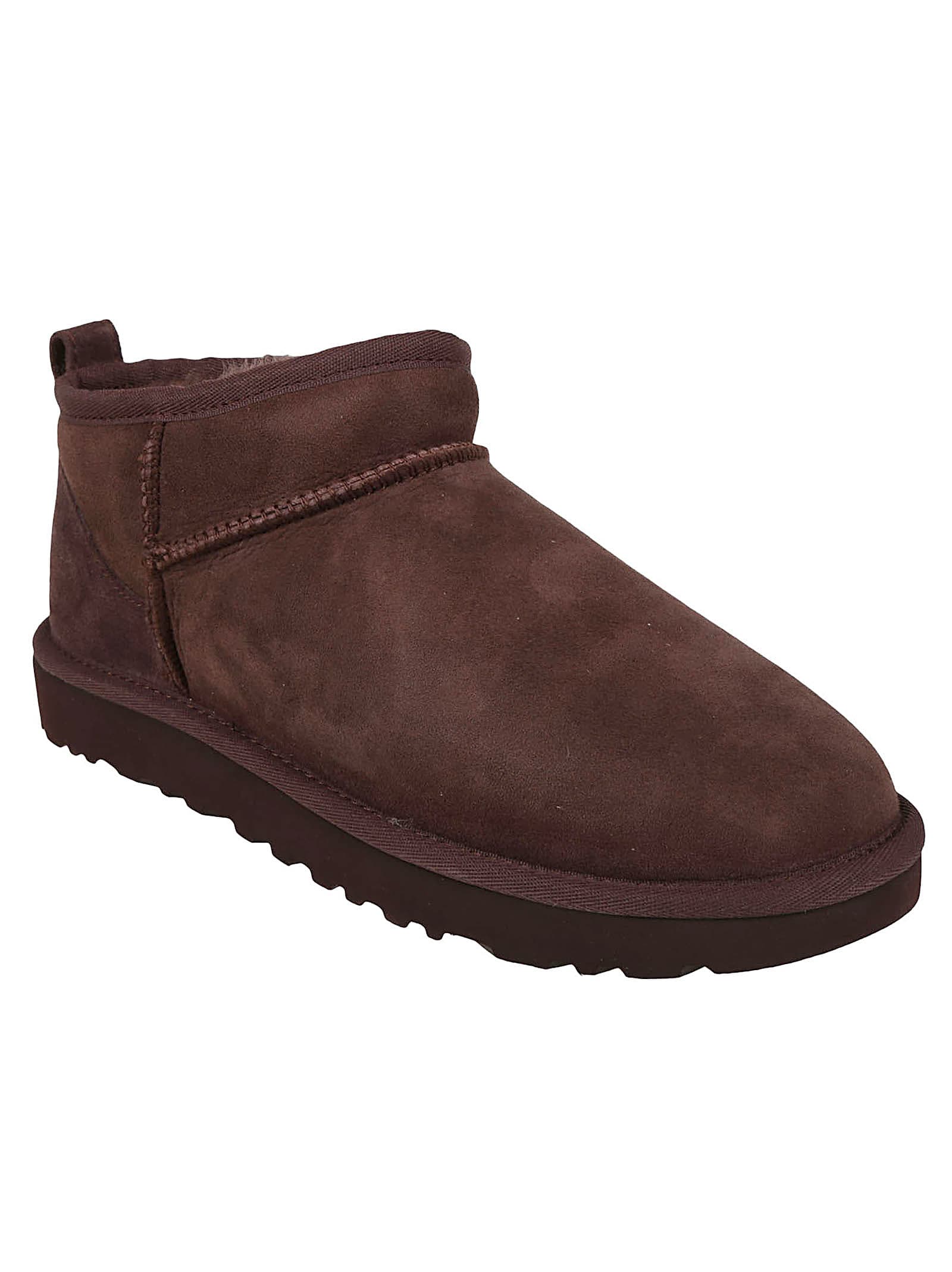 Ugg Classic Ultra Mini Womens Suede Ankle Bootie Slippers