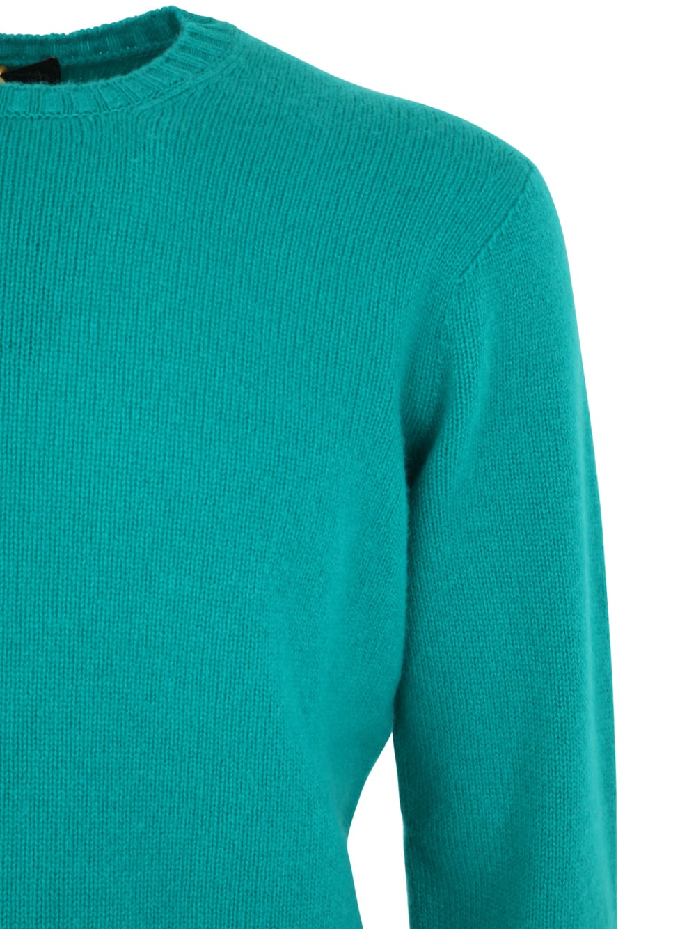 Shop Drumohr Long Sleeve Crew Neck Sweater In Green