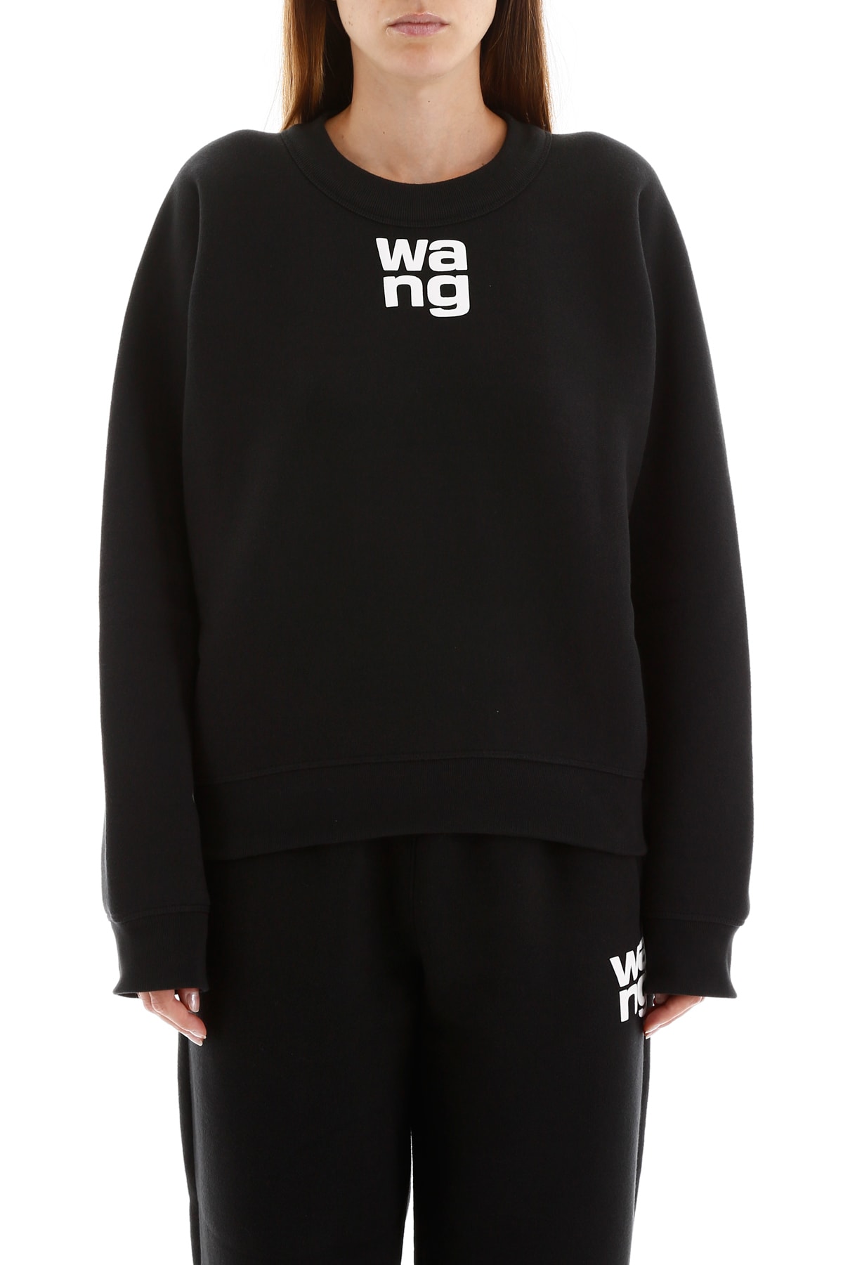 T by Alexander Wang T by Alexander Wang Logo Sweatshirt - BLACK (Black ...