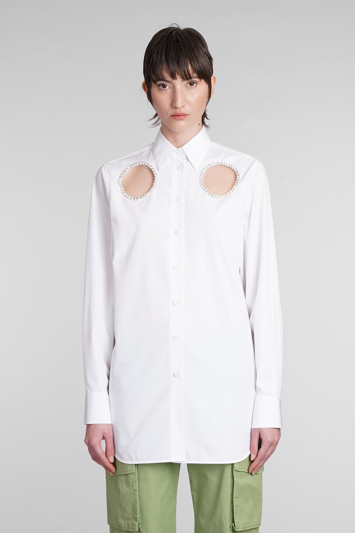 Shop Stella Mccartney Shirt In White Cotton