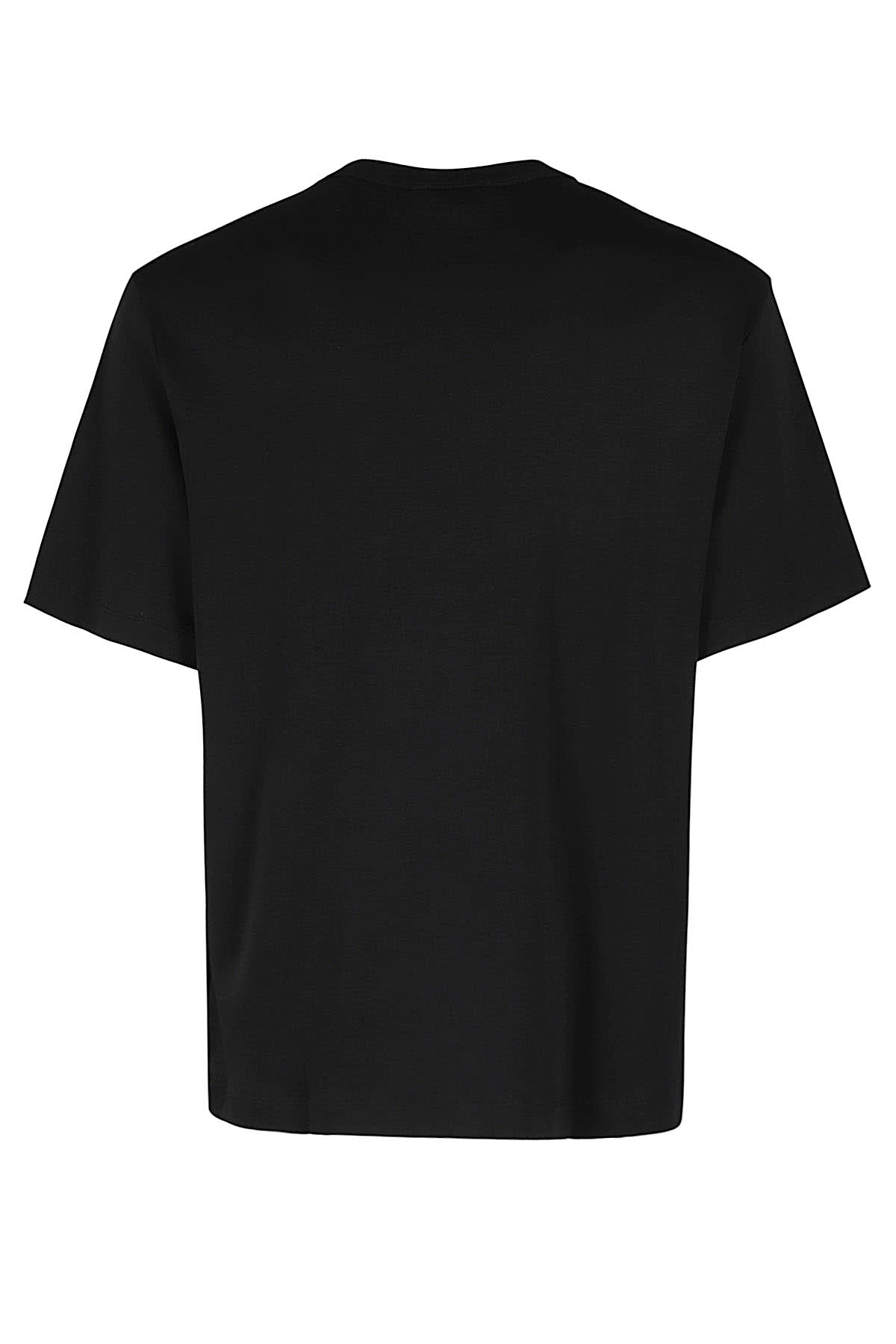 Helmut Lang Relaxed Fit Crew Neck T-shirt With Embossed Logo In Black