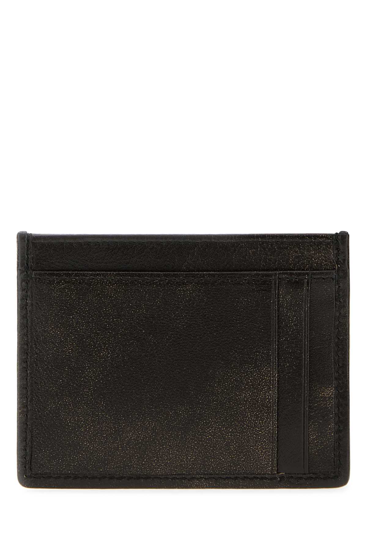 Miu Miu Quilted Black Lamb Leather Compact Wallet In Black