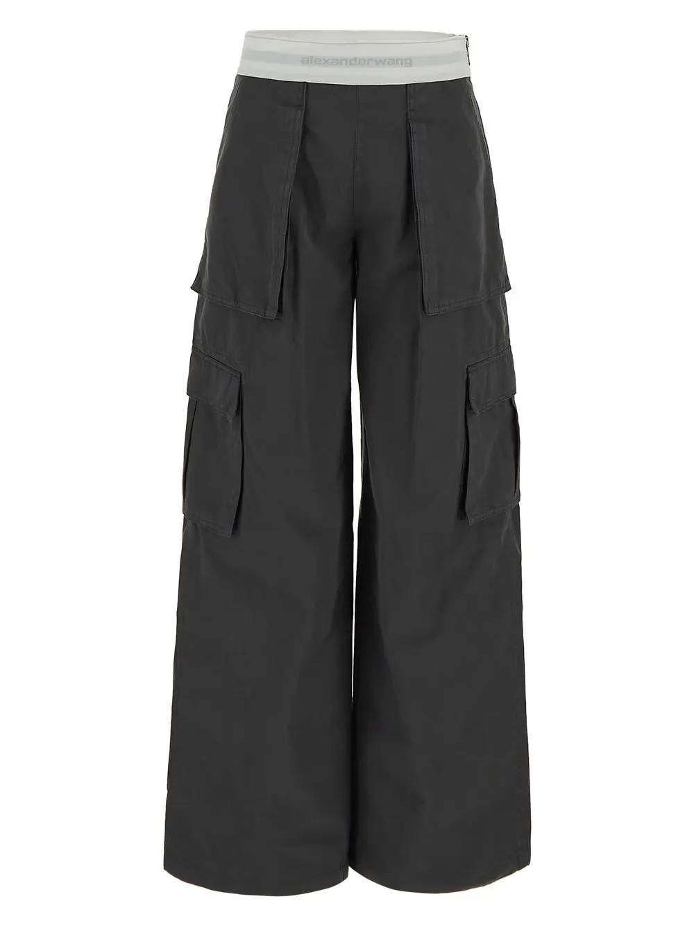 Shop Alexander Wang Cargo Rave Pant In A Off Black