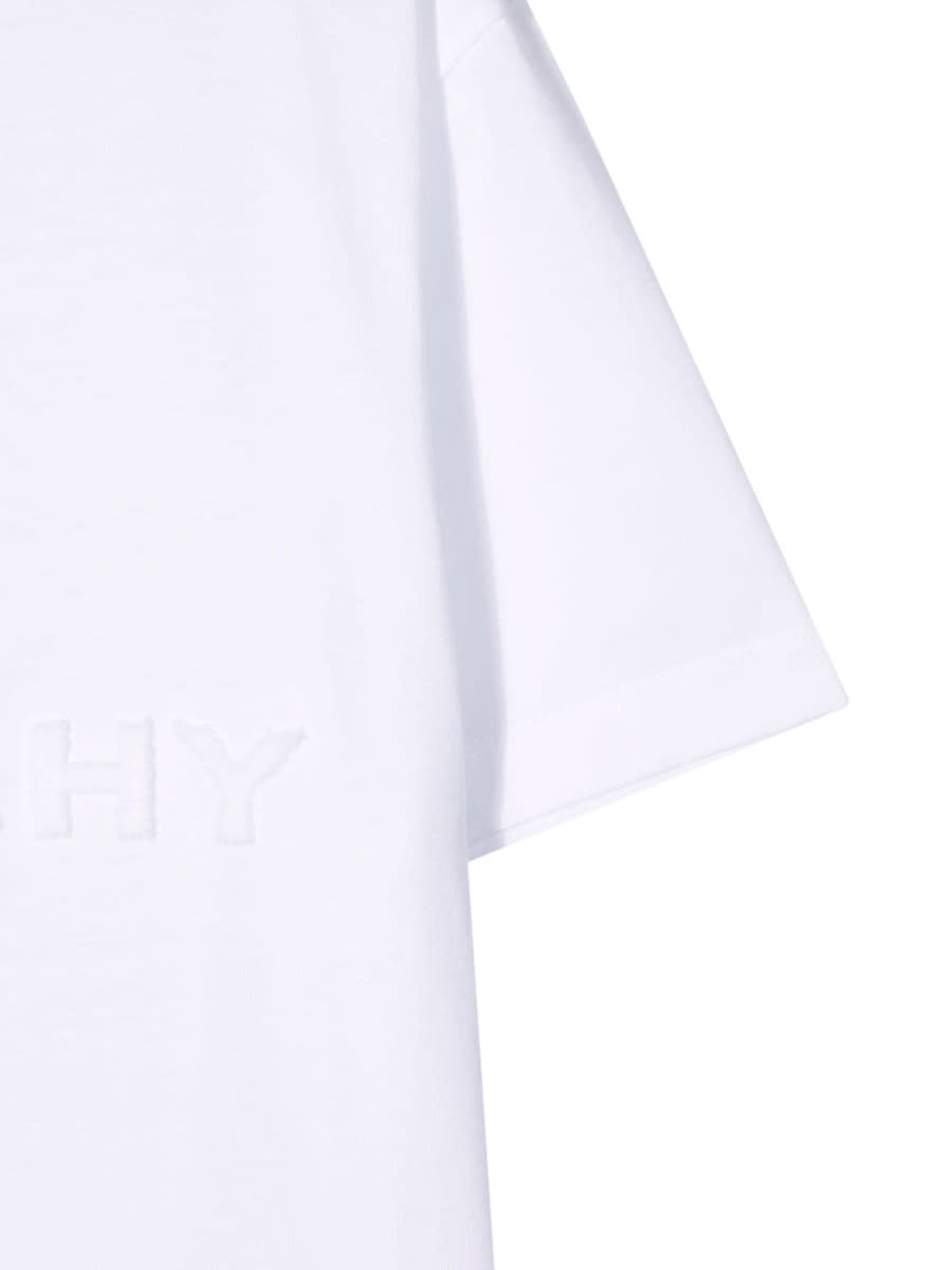 Givenchy Kids Kids Branded Cotton Tee In White