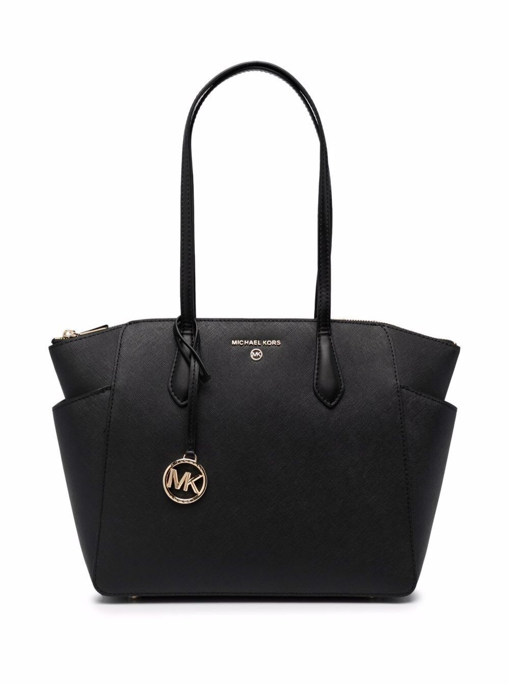Michael Michael Kors M Michael Kors Womans Marylin Black Leather Crossbody Bag
