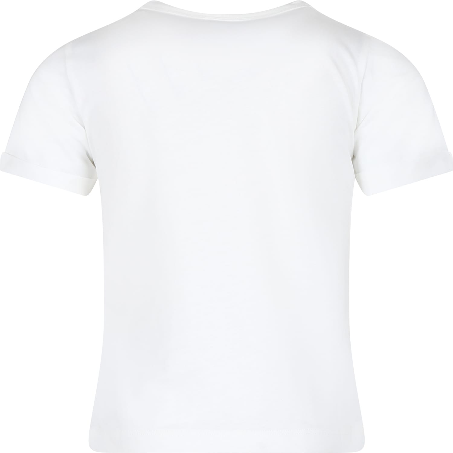 Shop Stella Mccartney White T-shirt For Girl With Star