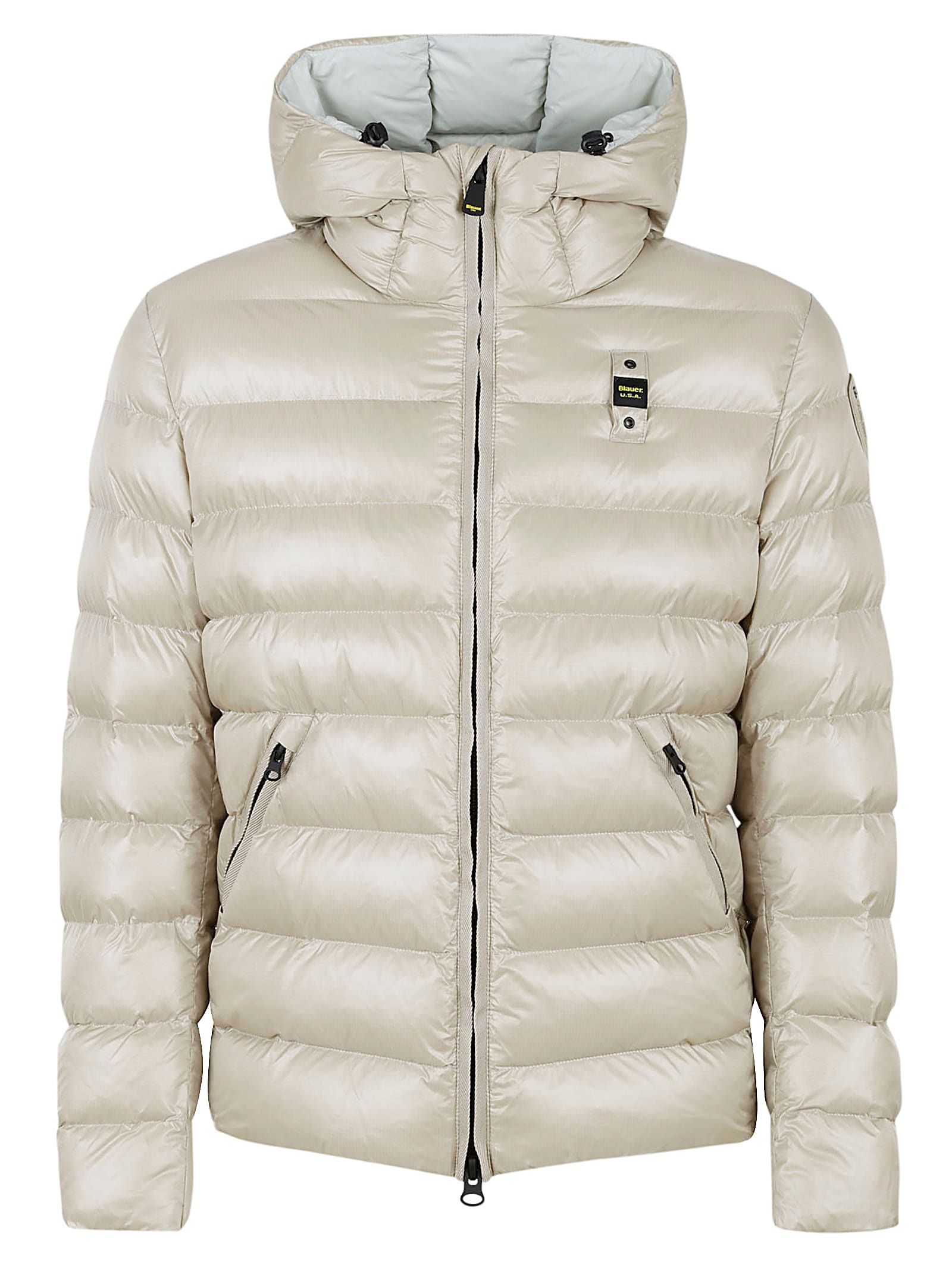 Shop Blauer Adams Padded Jacket In Beige