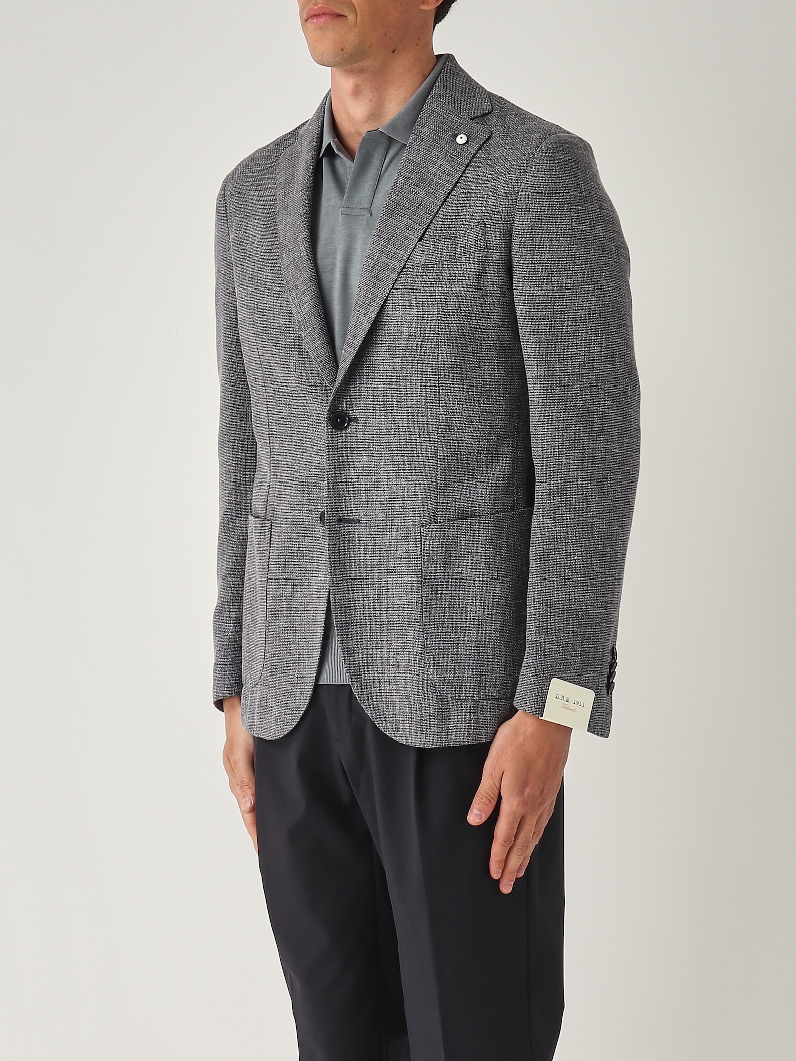 L.b.m 1911 Giacca Drop S Regolare Rever Lancia Blazer In Gray