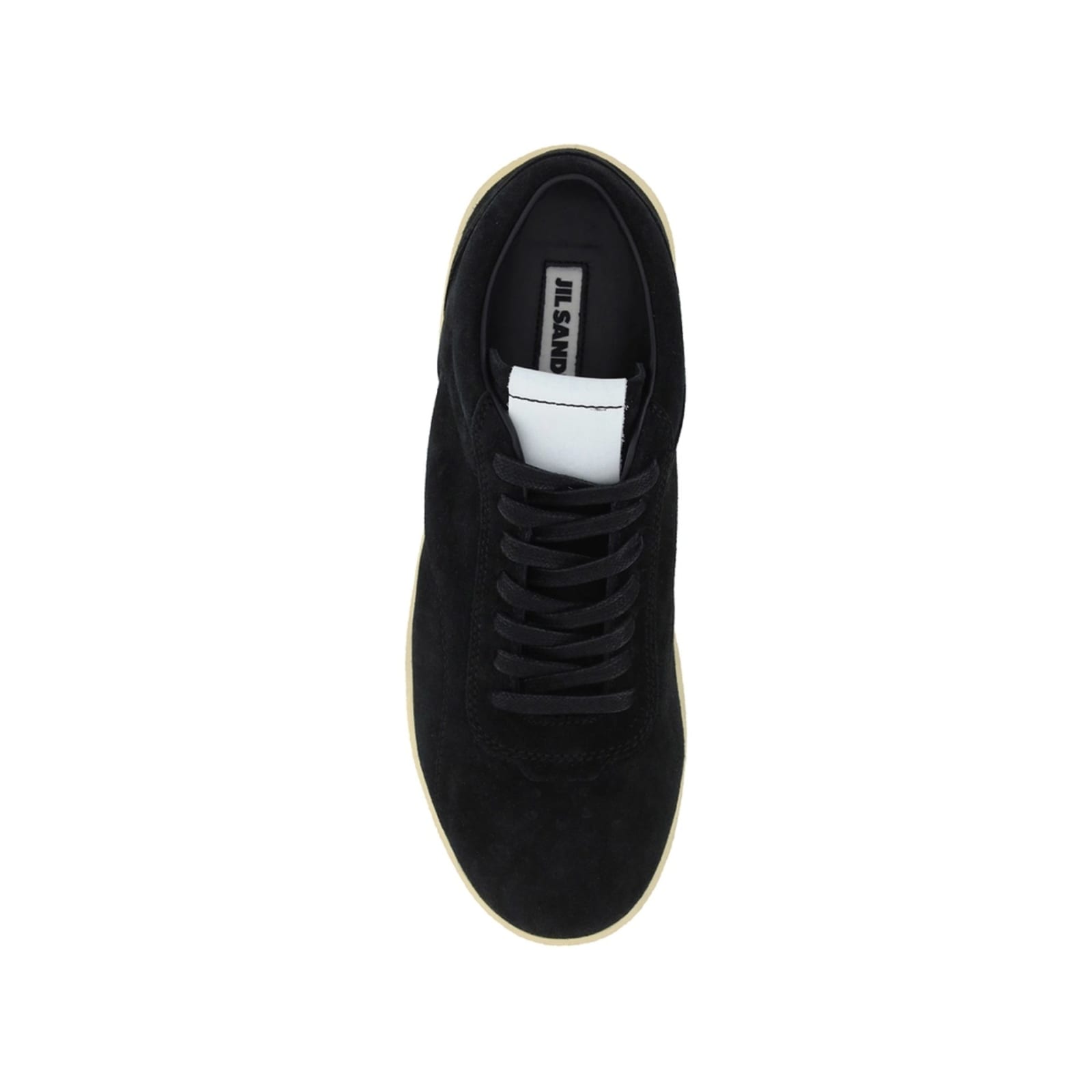 Jil Sander Panelled Low-top Sneakers In Black