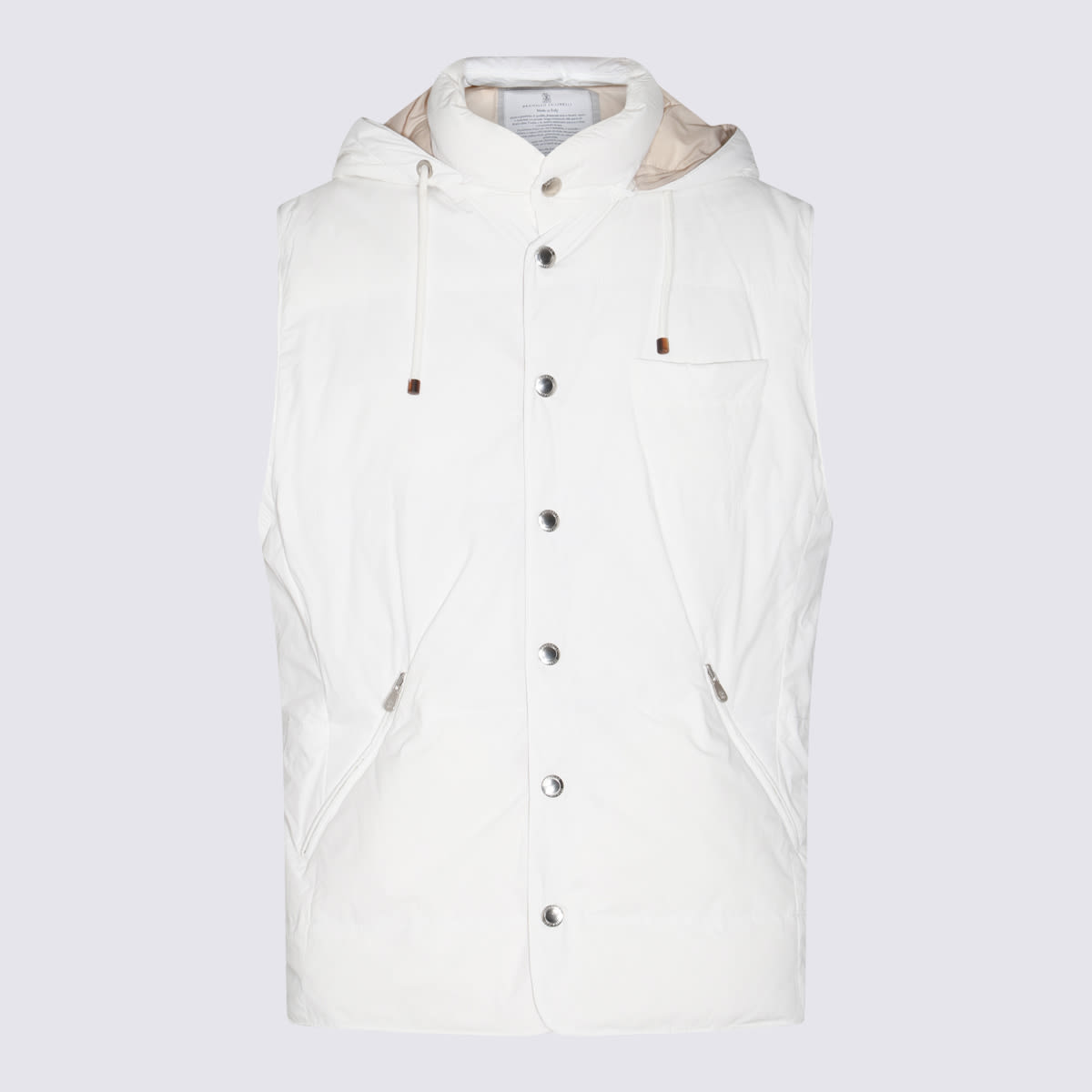 Shop Brunello Cucinelli White Casual Jacket