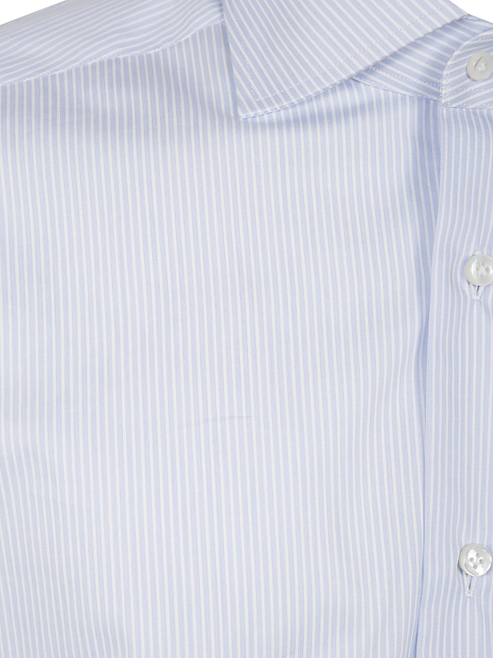 Shop Barba Napoli Neck Shirt In Light Blue