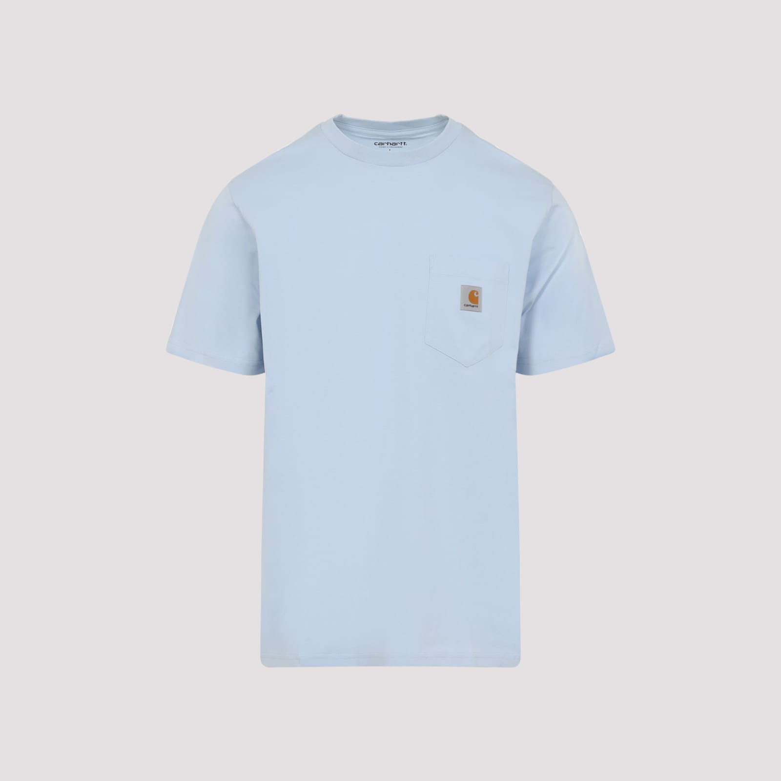 Carhartt Work In Progress Logo Pocket T-shirt In Air Sky