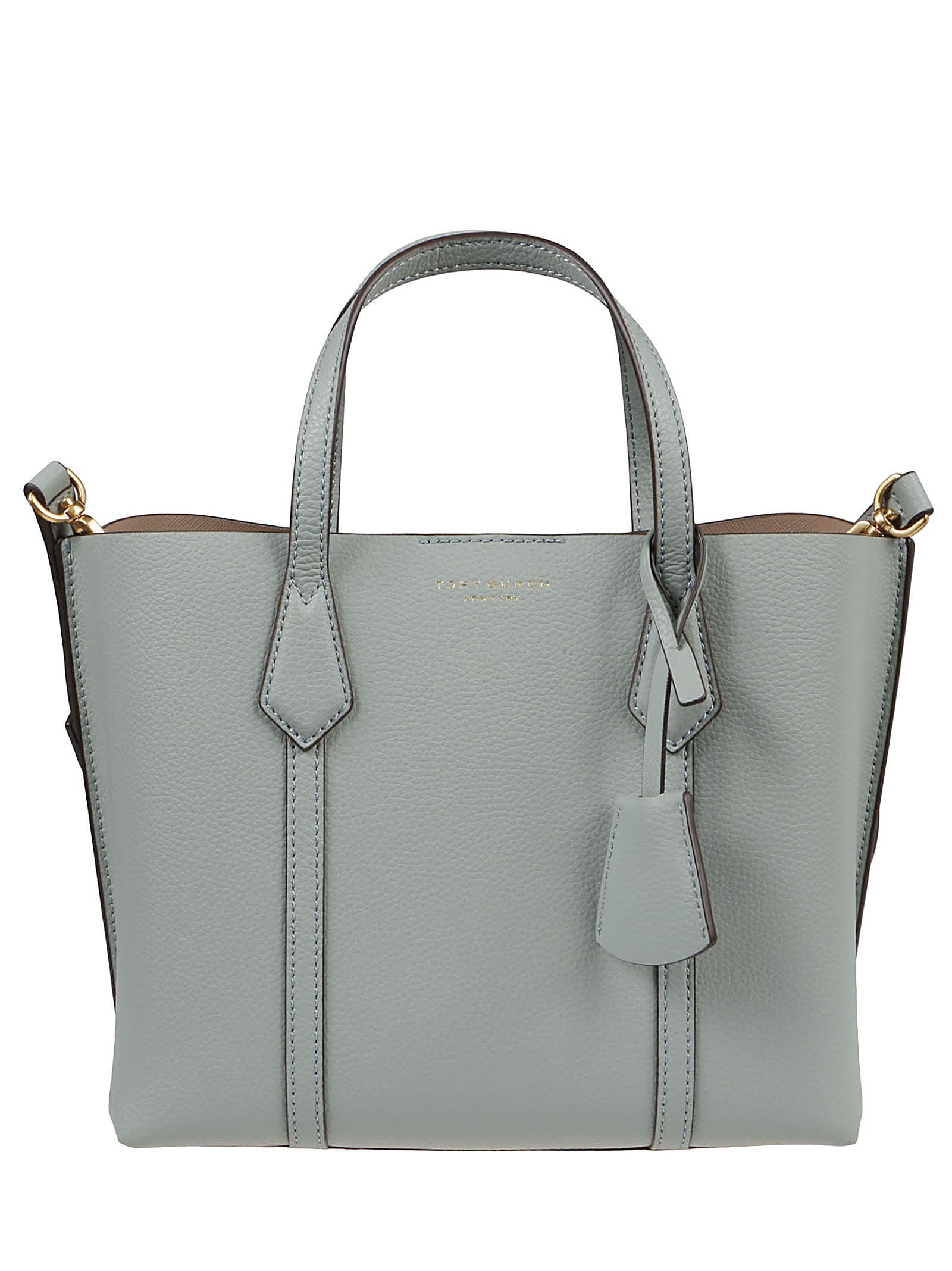 Tory Burch Perry Small Triple-compartment Tote Bag In Blue Celadon ...