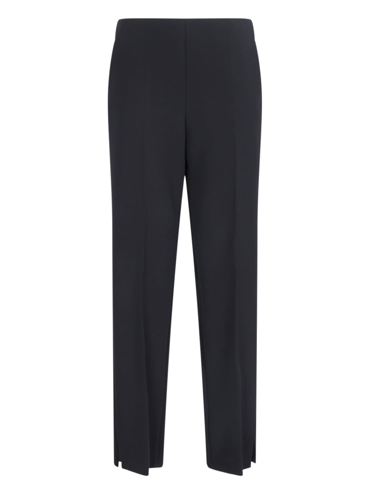 Shop Giorgio Armani Straight Pants In Black