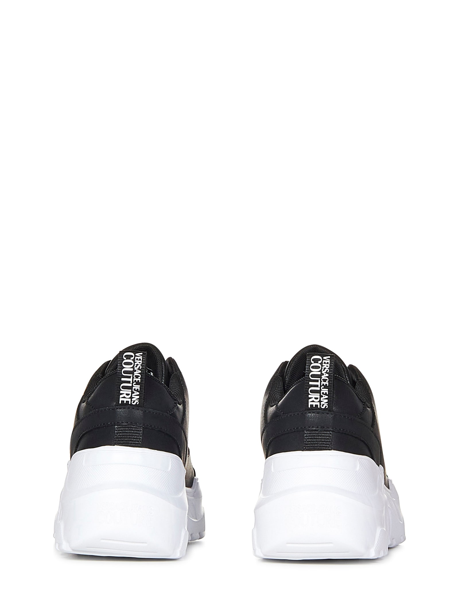 Shop Versace Jeans Couture Speedtrack Sneakers In Black