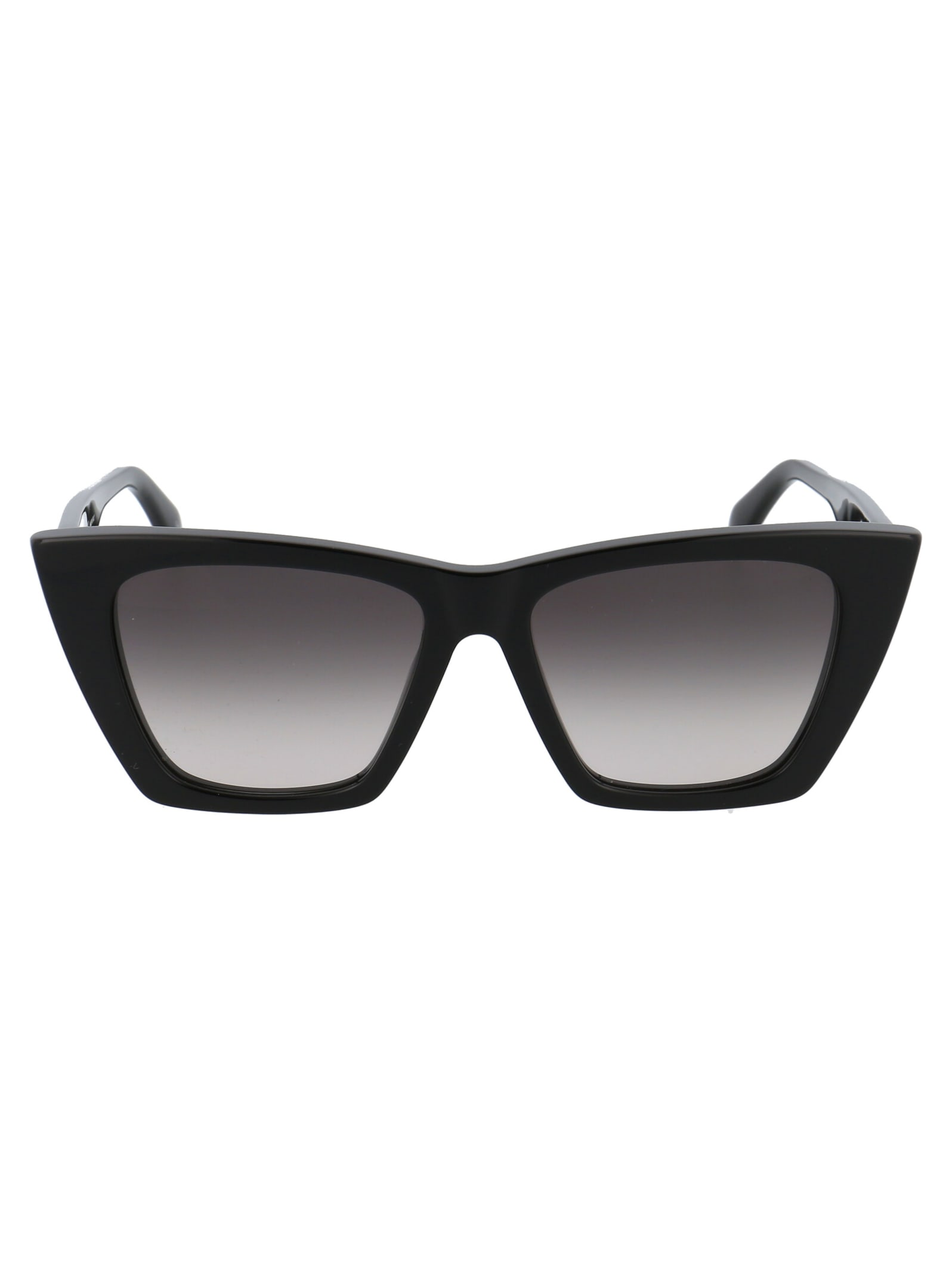 Shop Alexander Mcqueen Am0299s Sunglasses In 001 Black Black Grey