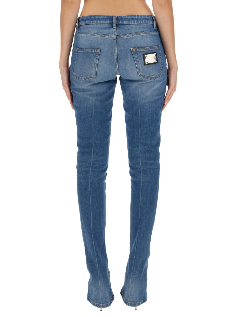 Shop Dolce & Gabbana Skinny Fit Jeans In Denim