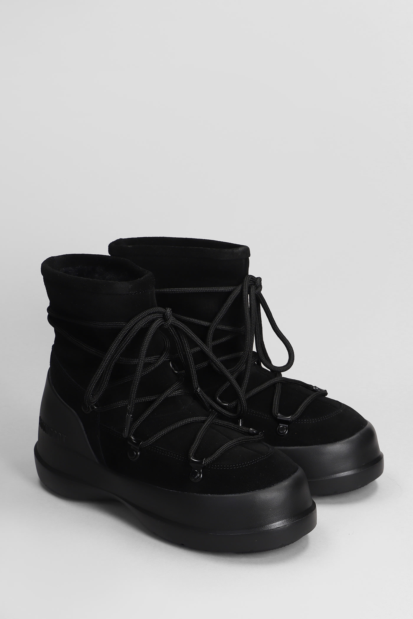 Shop Moon Boot Mb Luna Ankle Boots In Black Suede