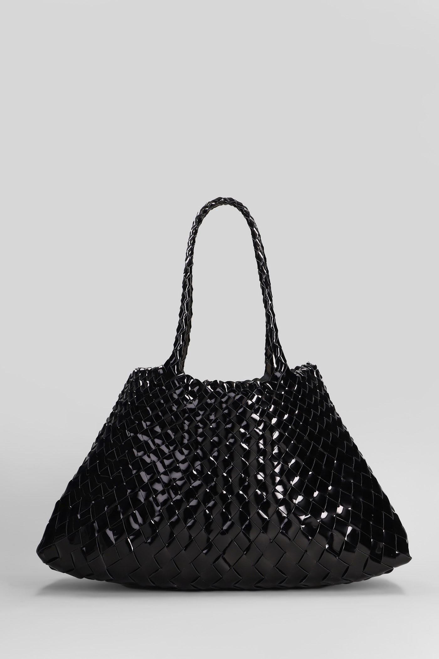 Dragon Diffusion Santa Croce Big Tote In Black Leather In Black