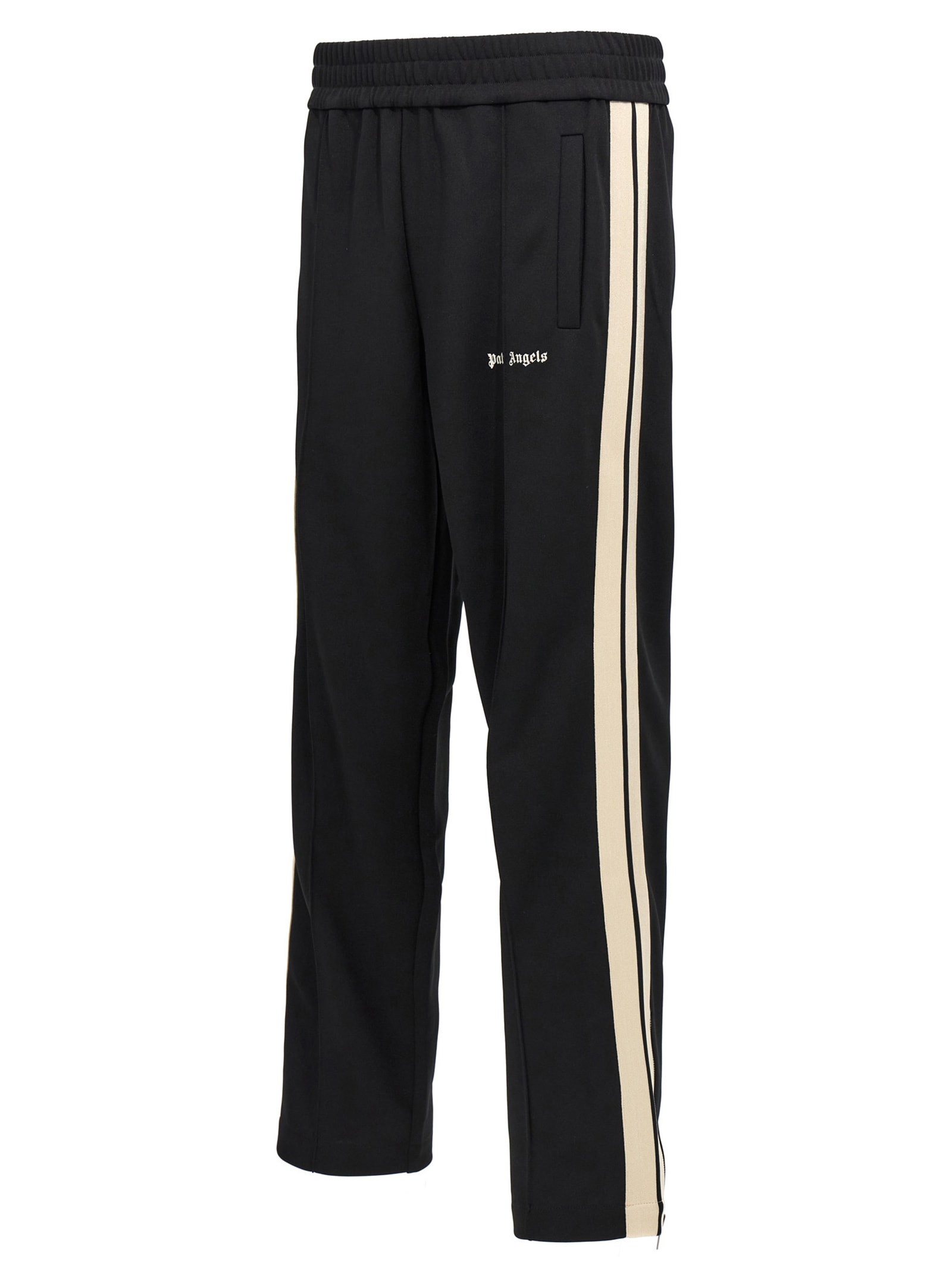 Shop Palm Angels Classic Logo Joggers In White/black