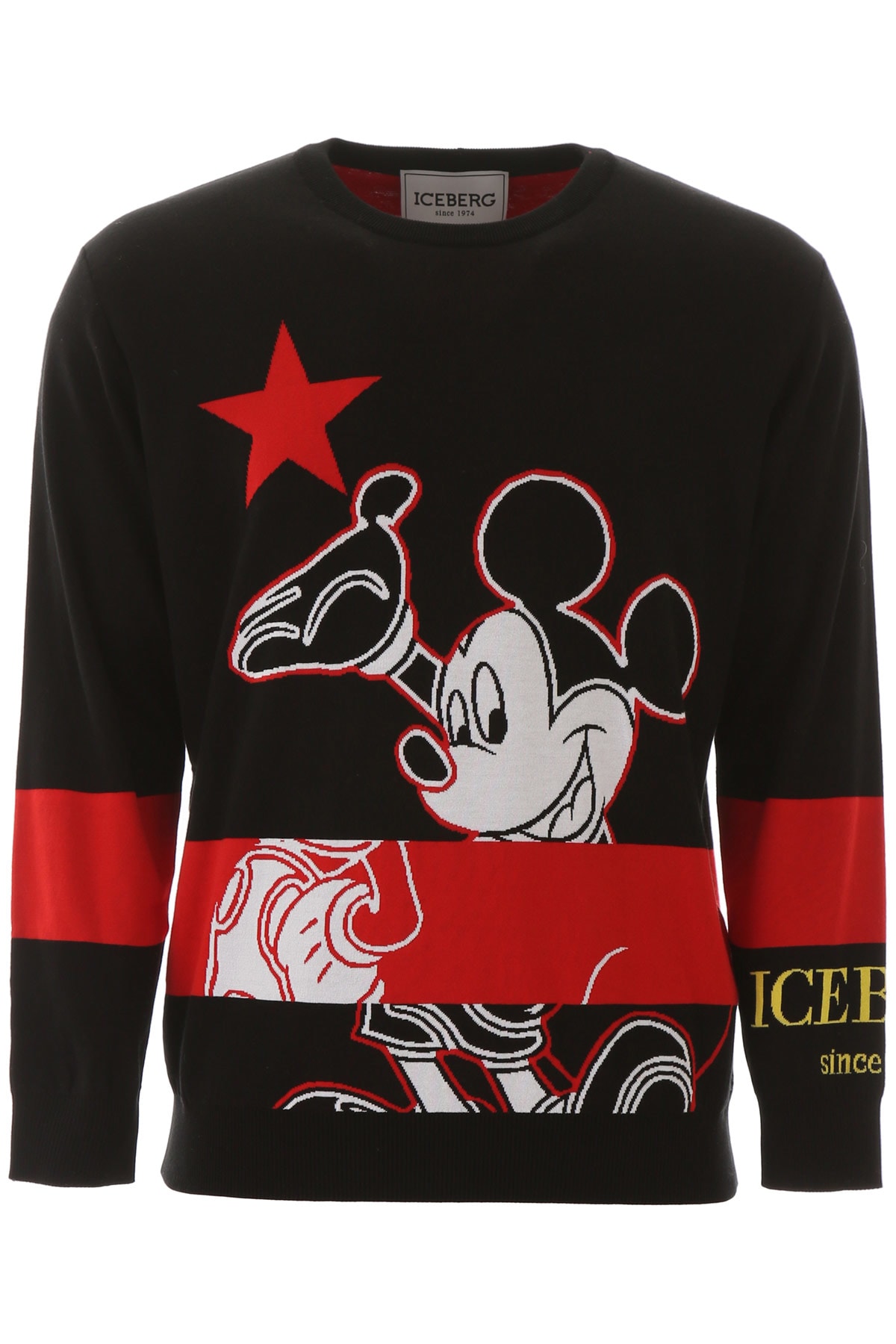 ICEBERG MICKEY MOUSE PULLOVER,11237195
