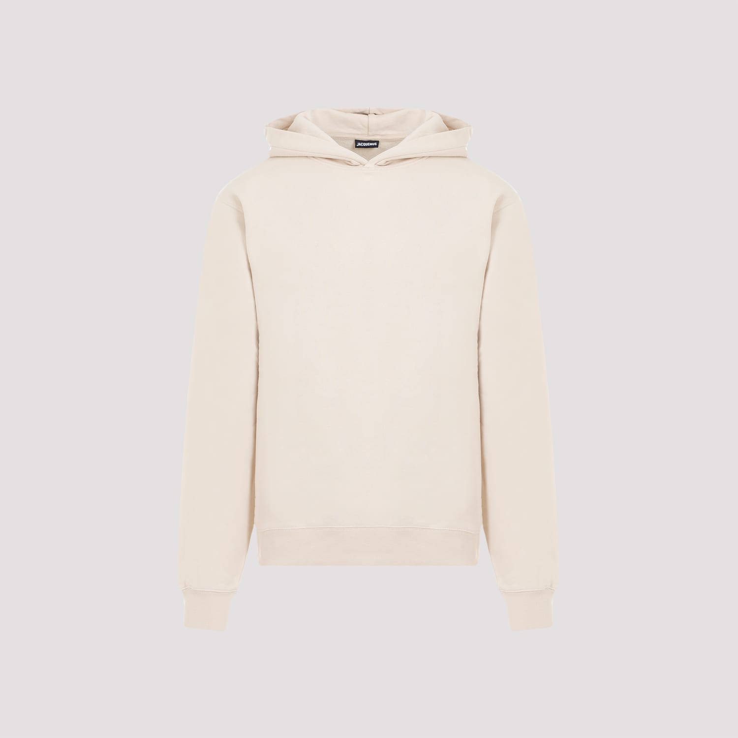 Shop Jacquemus Le Hoodie Gros Grain In Beige