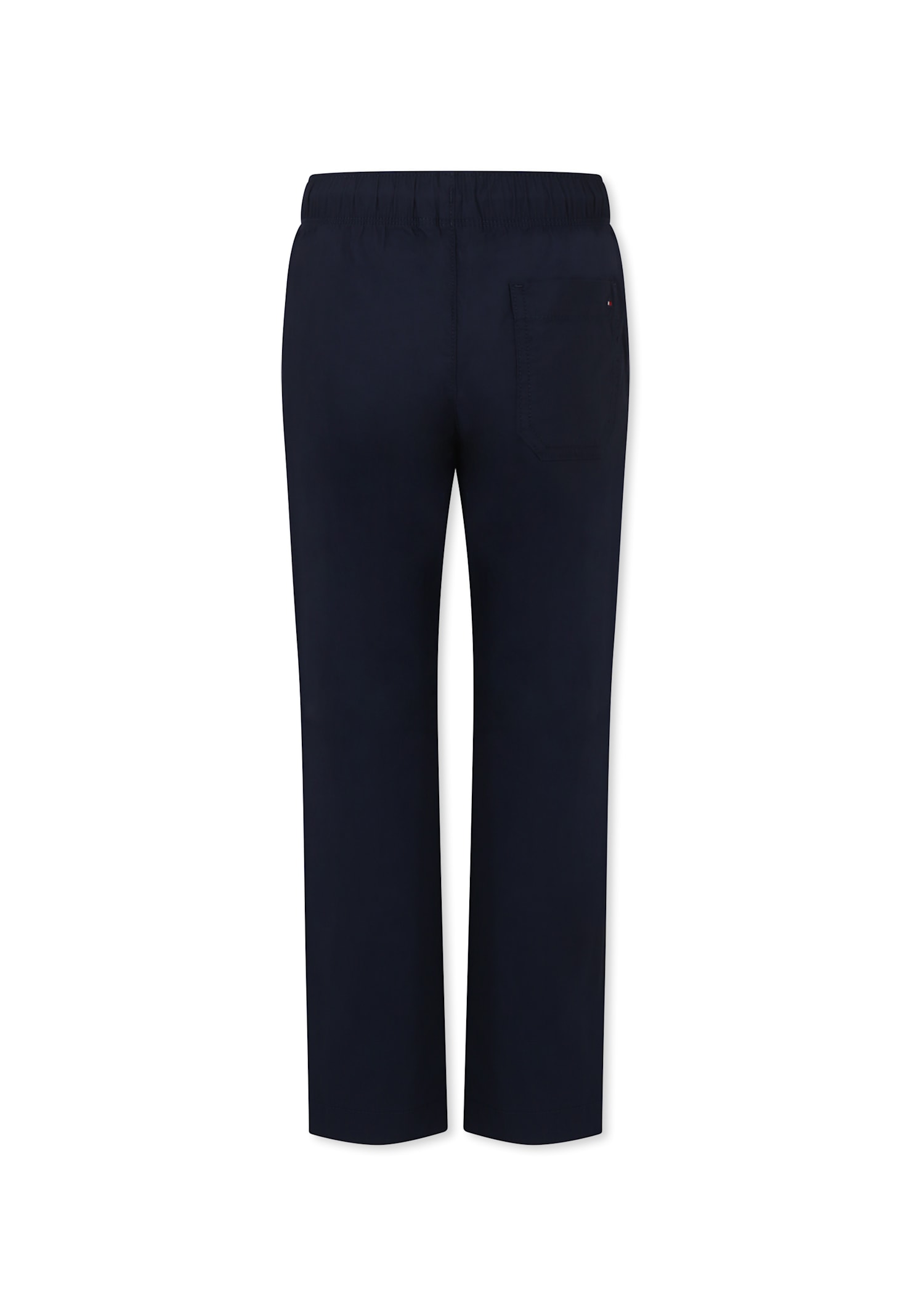 Tommy Hilfiger Blue Trousers For Boy With Flag In Blue
