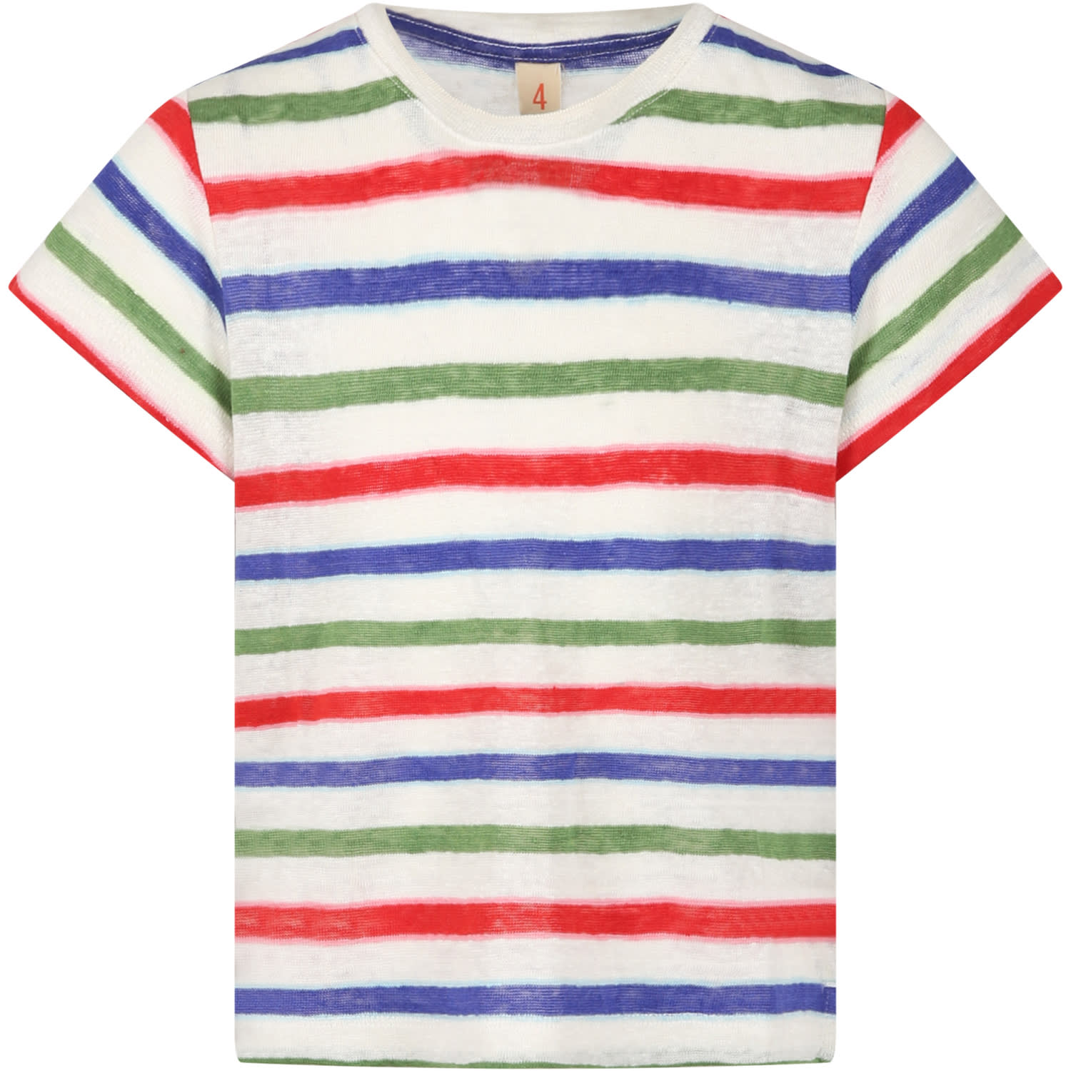 Bellerose Kids' Multicolor Striped T-shirt For Girl