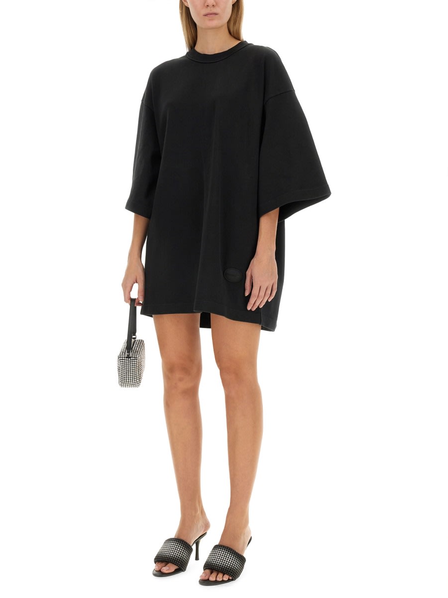 Shop Alexander Wang T Oversize Fit T-shirt In Black