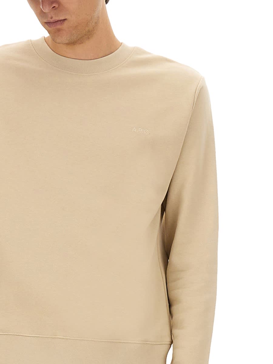 Apc Timeless Crewneck Sweater With Ribbed Details