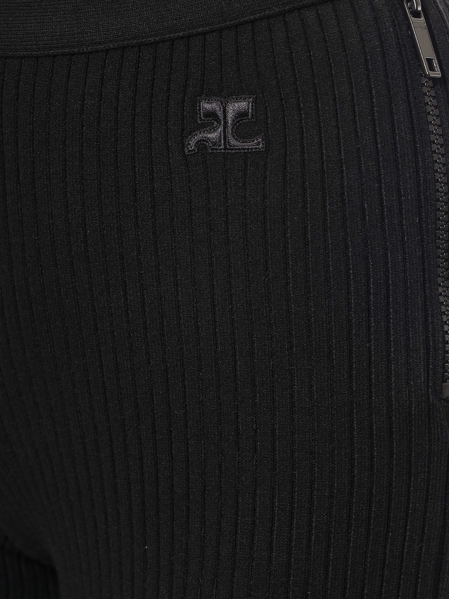 Shop Courrèges Trouser In Black