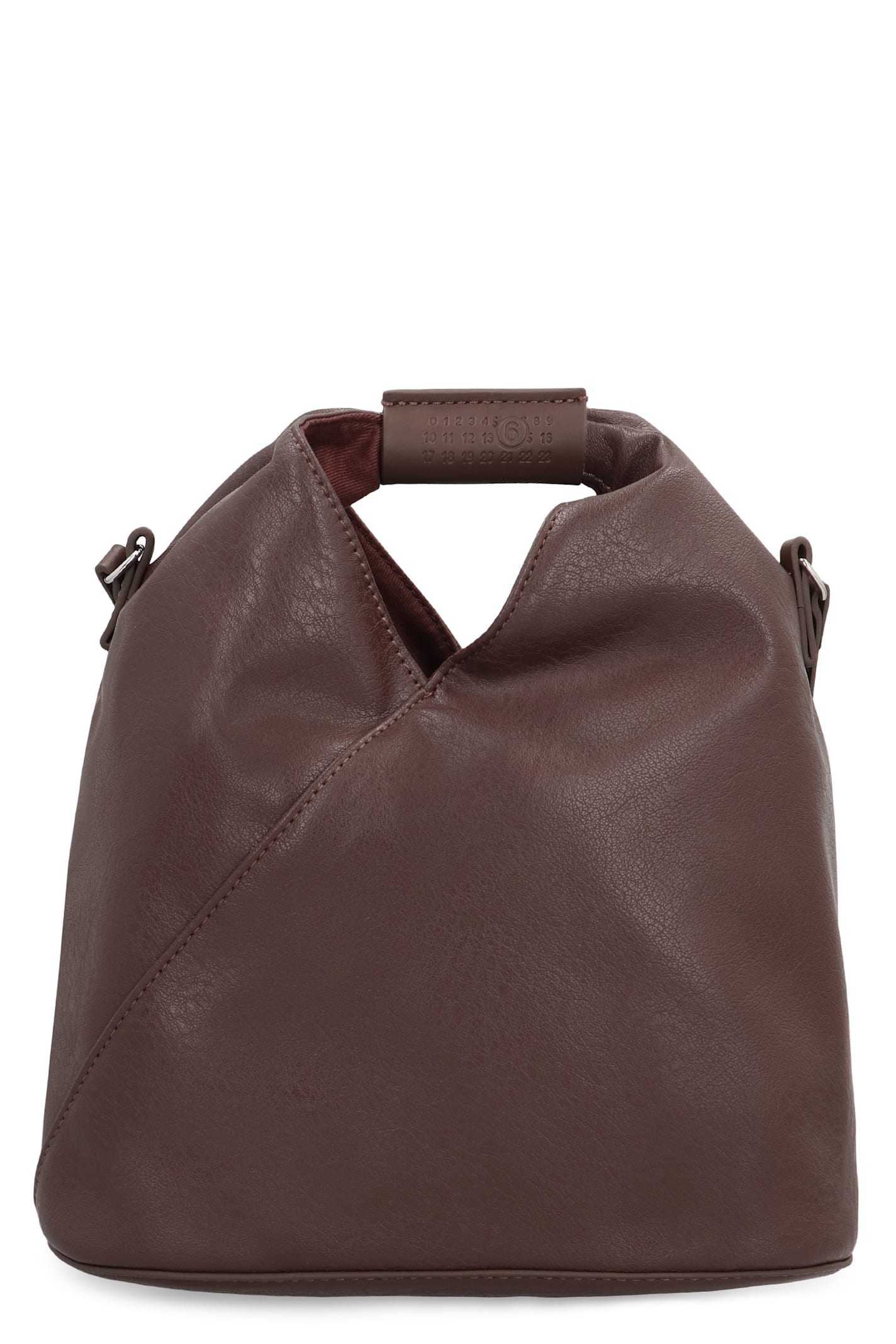 Mm6 Maison Margiela Chocolate Synthetic Leather Japanese Handbag In Brown