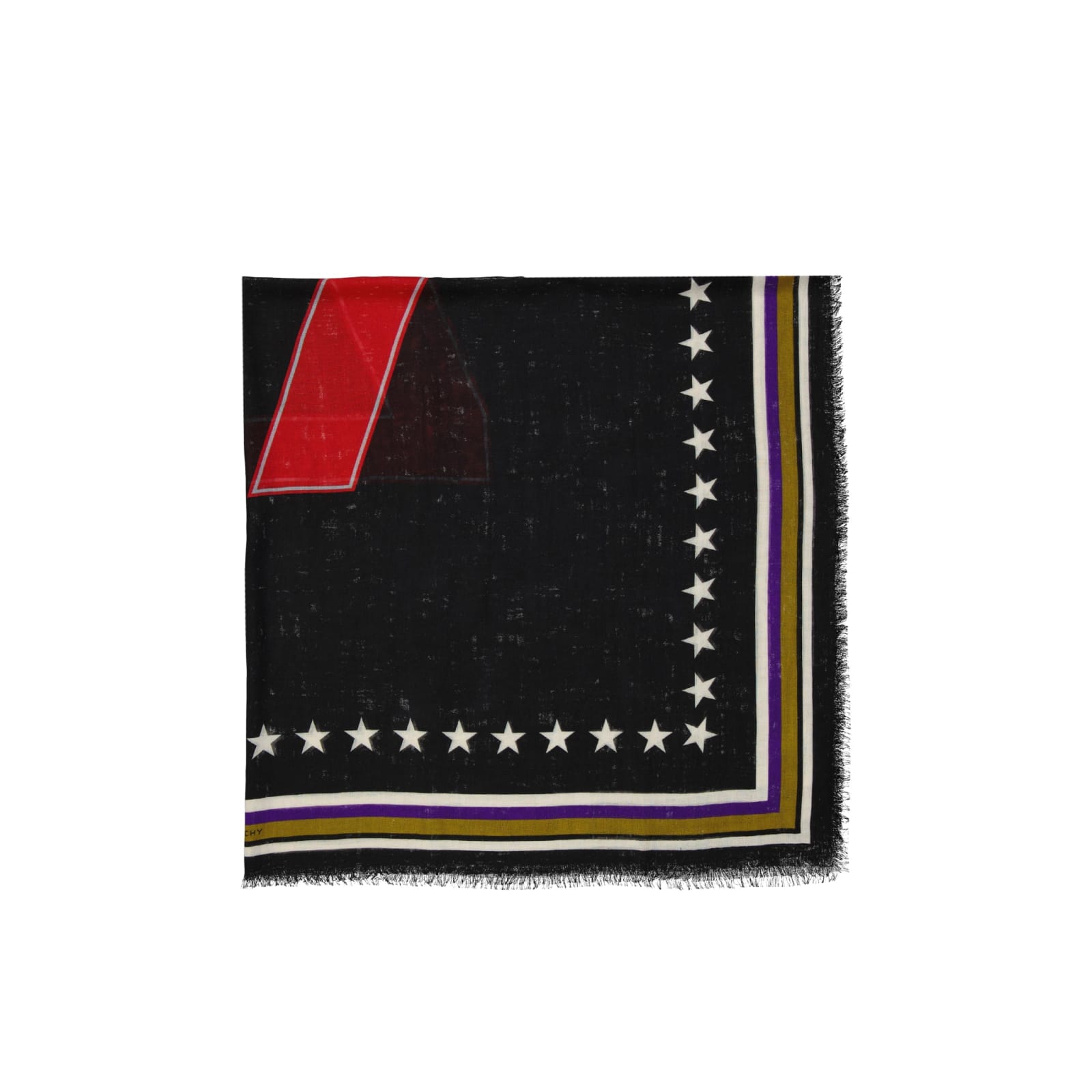 Shop Givenchy Cashmere Square Foulard In Black