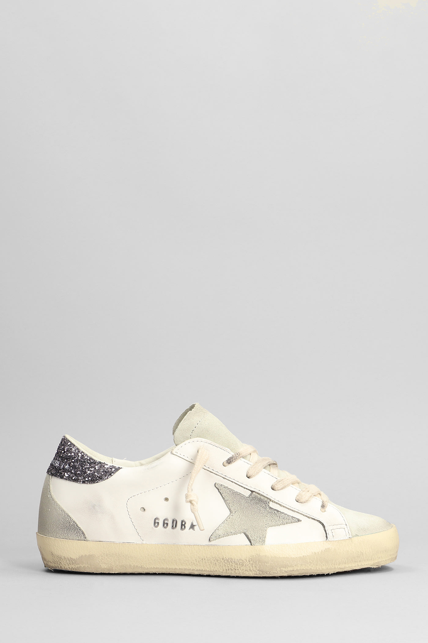Golden Goose Superstar Sneakers In White Leather
