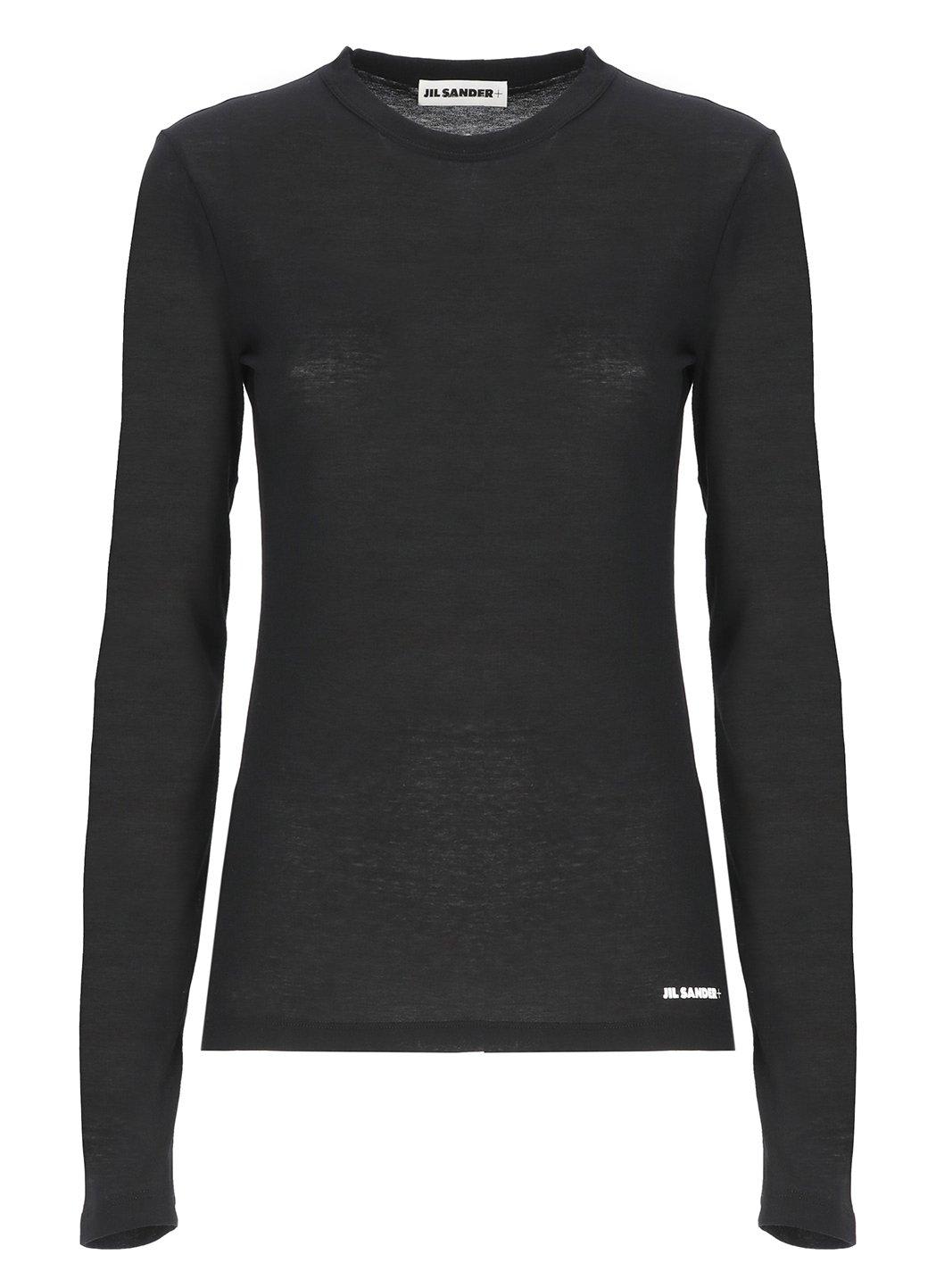 Shop Jil Sander + Crewneck Knitted Jumper In Nero