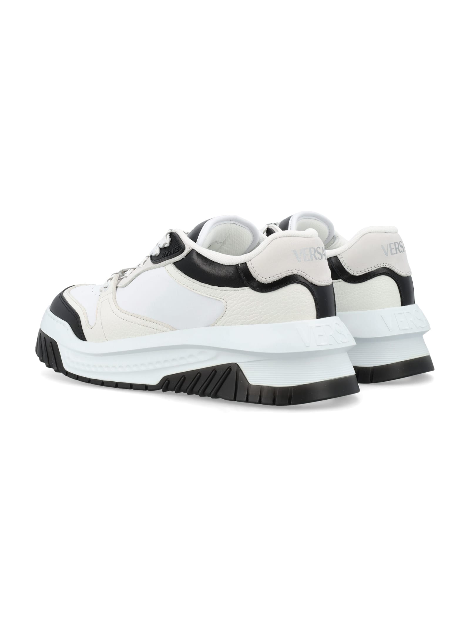 Shop Versace Odissea New Sneakers In Black White