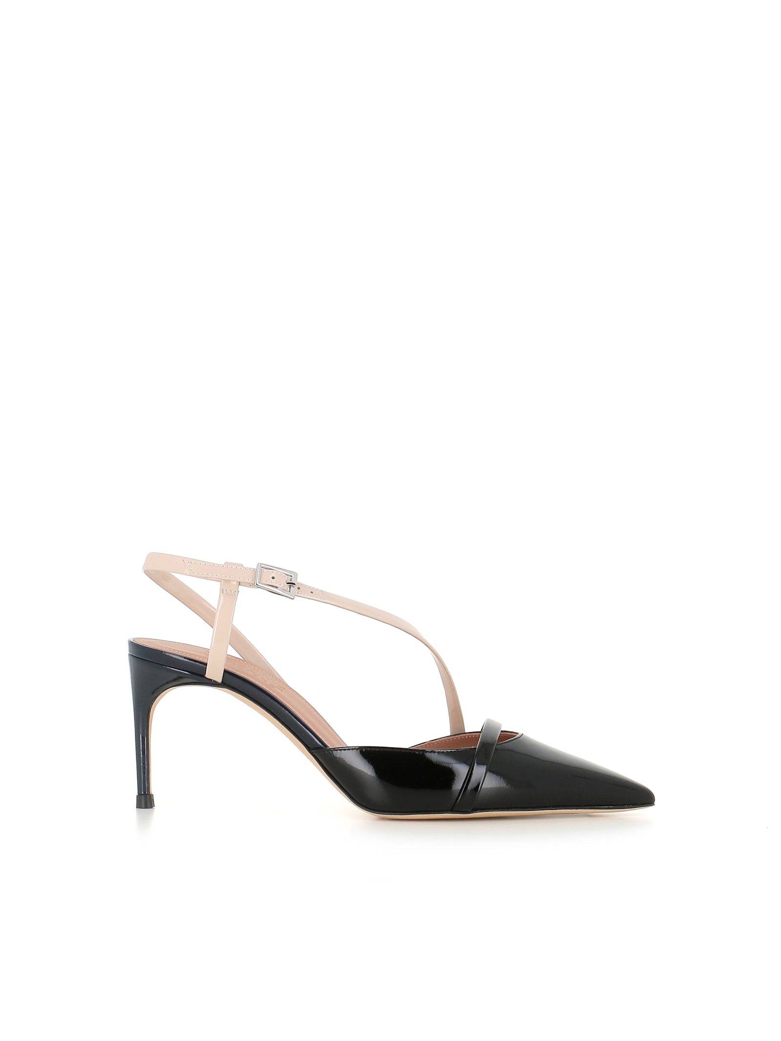 Malone Souliers Glossy Two-tone Stiletto Pointed Toe Pumps