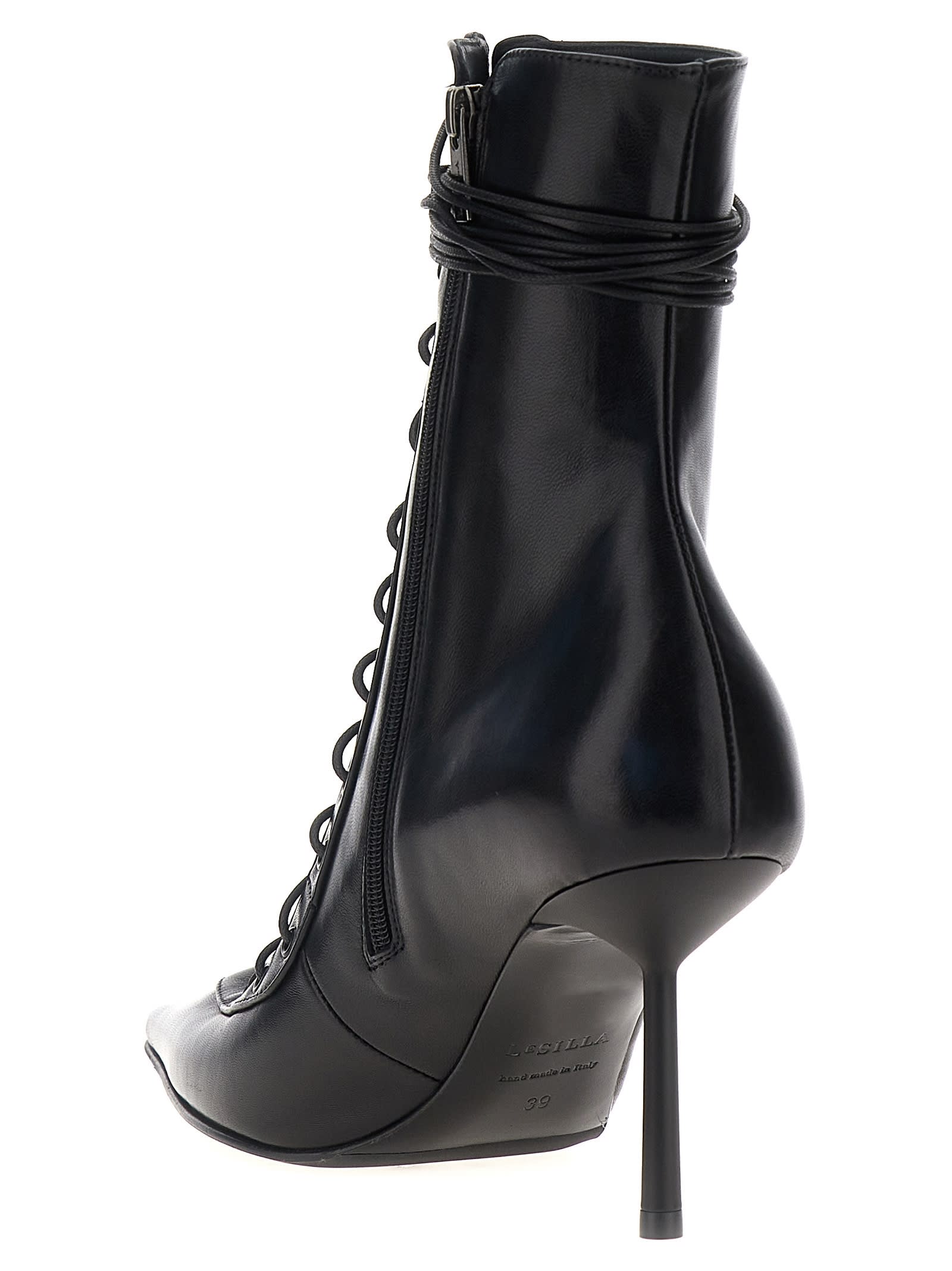 Shop Le Silla Colette Ankle Boots In Black