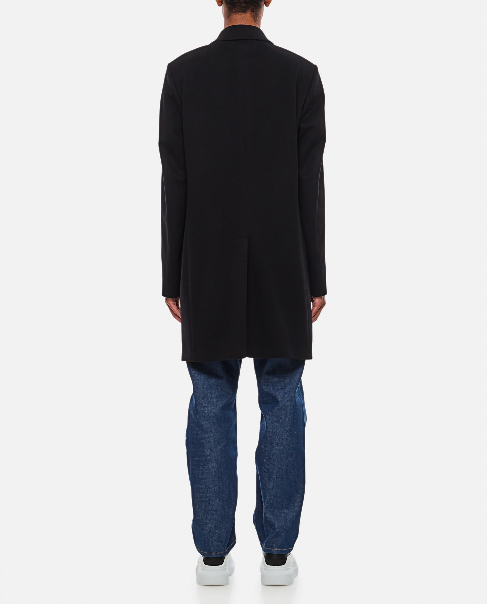 Shop Paul Smith Mens Sb Overcoat In Black