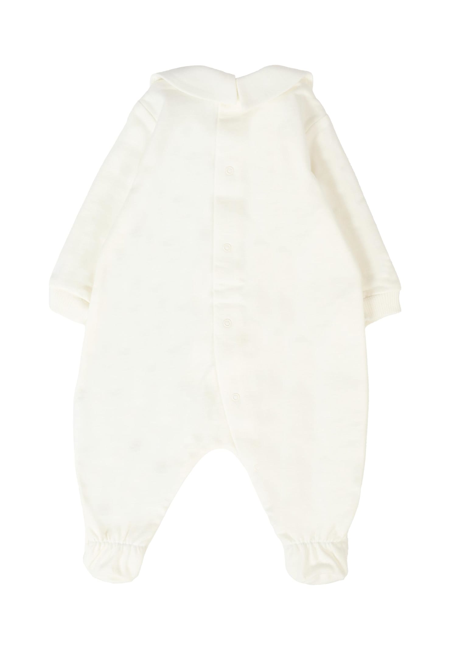 Moschino Ivory Baby Set For Babykids With Teddy Bear In White