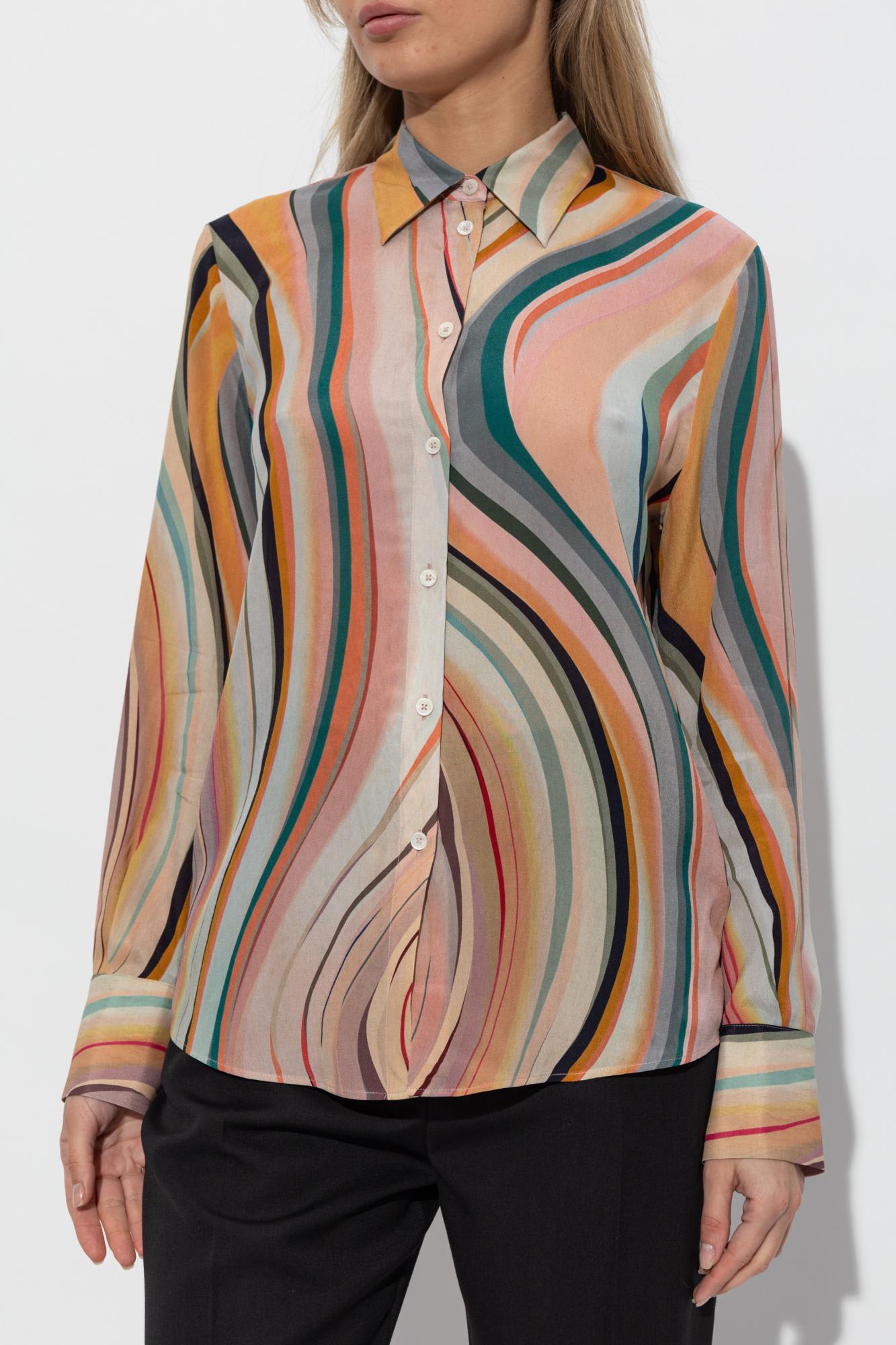 Ps By Paul Smith Ps Paul Smith Shirt With Silk Finish In Black
