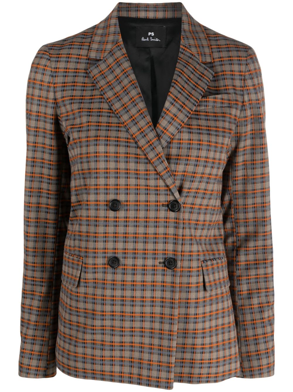 PS BY PAUL SMITH CHECKED DOUBLE BREASTED JACKET