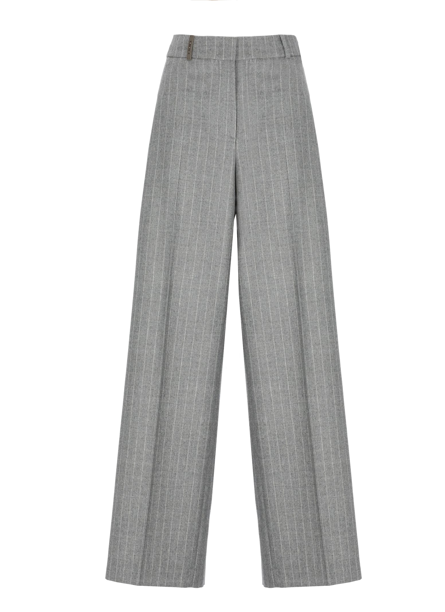 Peserico Wool Pants In Gray
