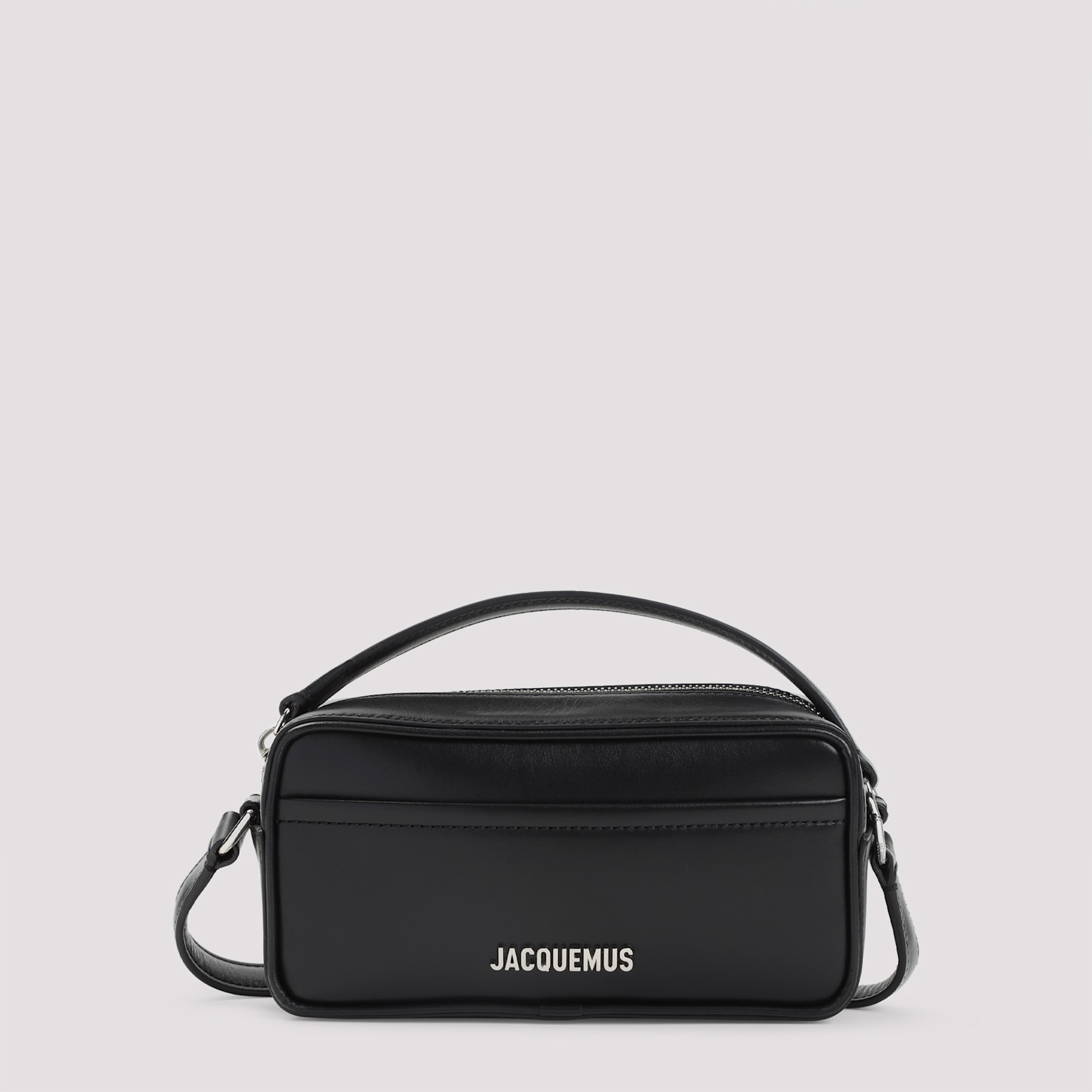 Jacquemus Rectangular Top Handle Shoulder Bag In Black