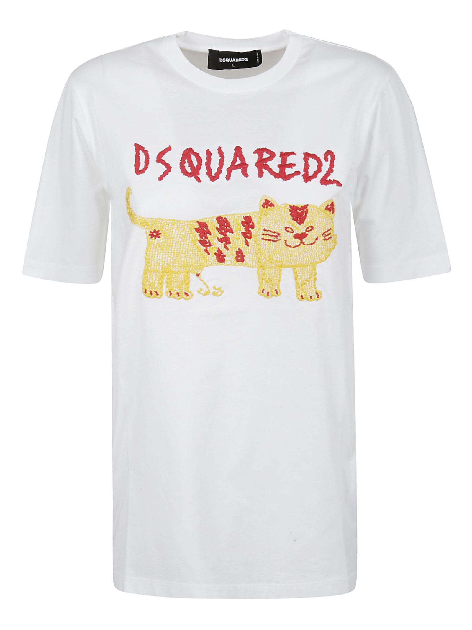 Dsquared2 Logo Embroidered T-shirt