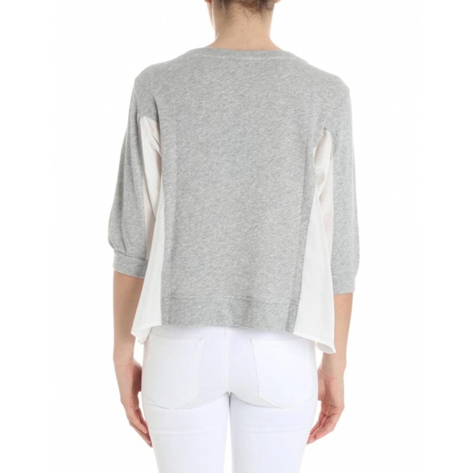 Shop Emporio Armani Cotton Sweatshirt In Gray